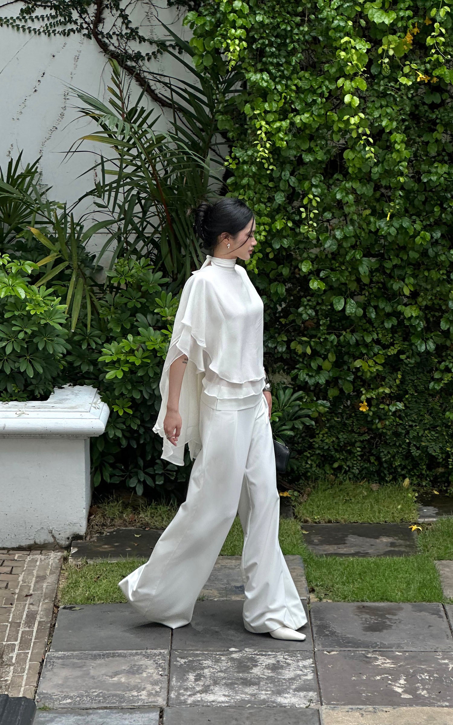 ROVENTE High-Waisted Wide-Leg Pants - PINKPARKS