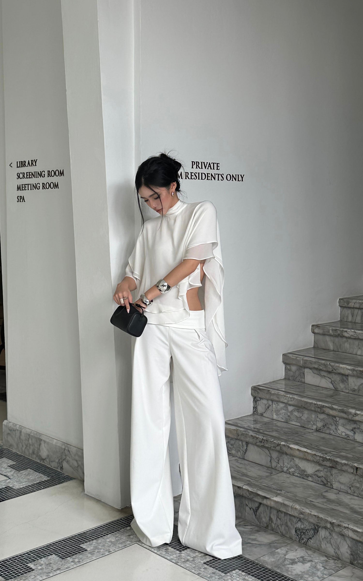 ROVENTE High-Waisted Wide-Leg Pants - PINKPARKS