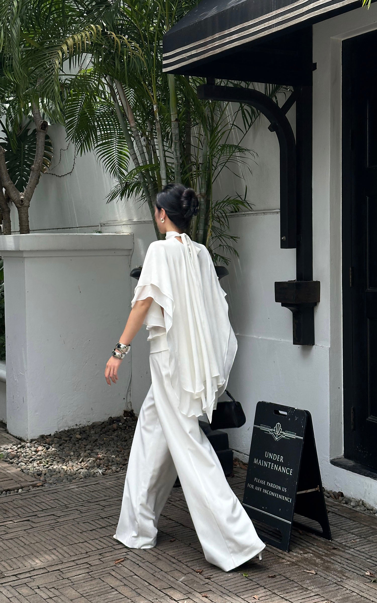 ROVENTE High-Waisted Wide-Leg Pants - PINKPARKS