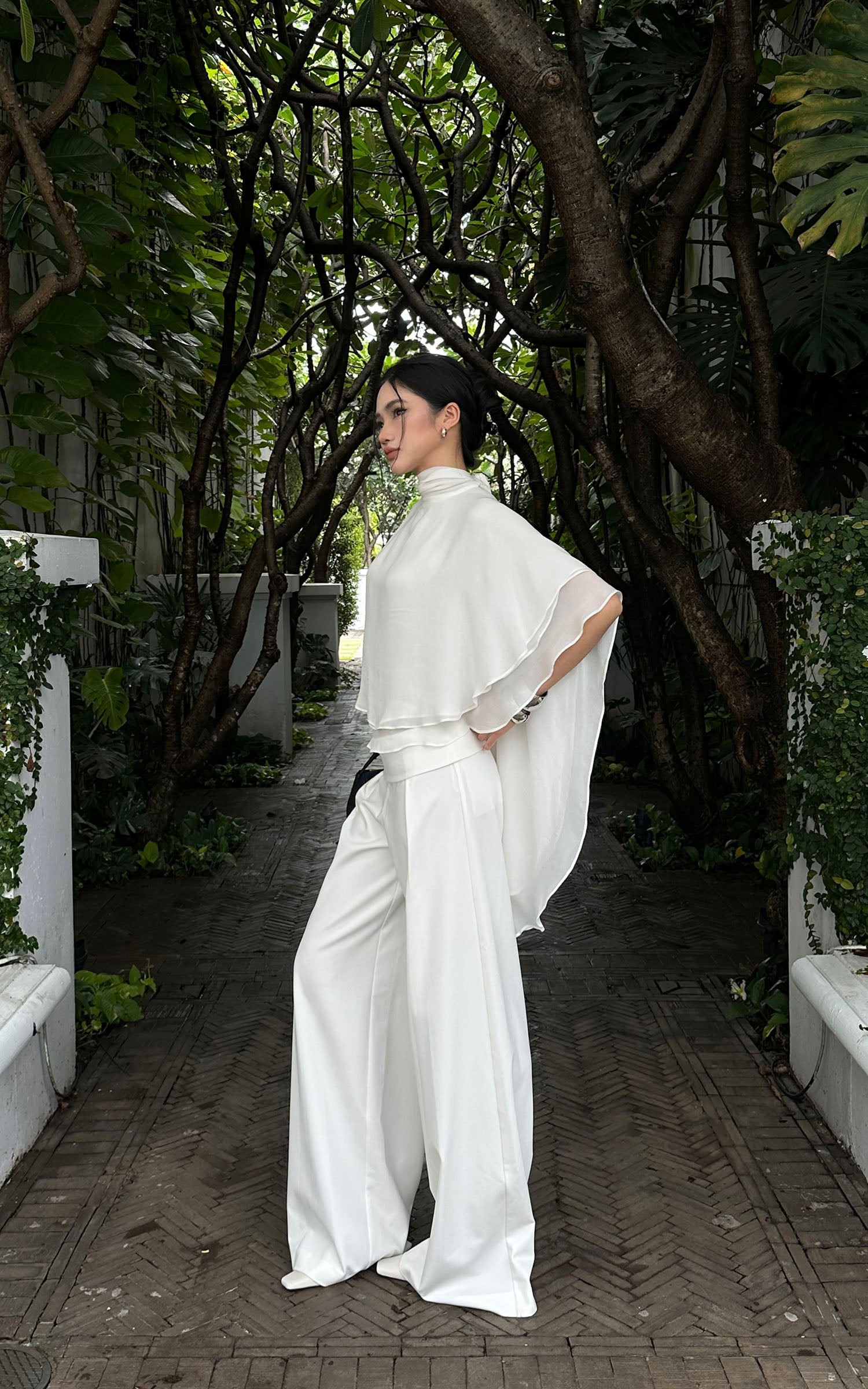 ROVENTE High-Waisted Wide-Leg Pants - PINKPARKS