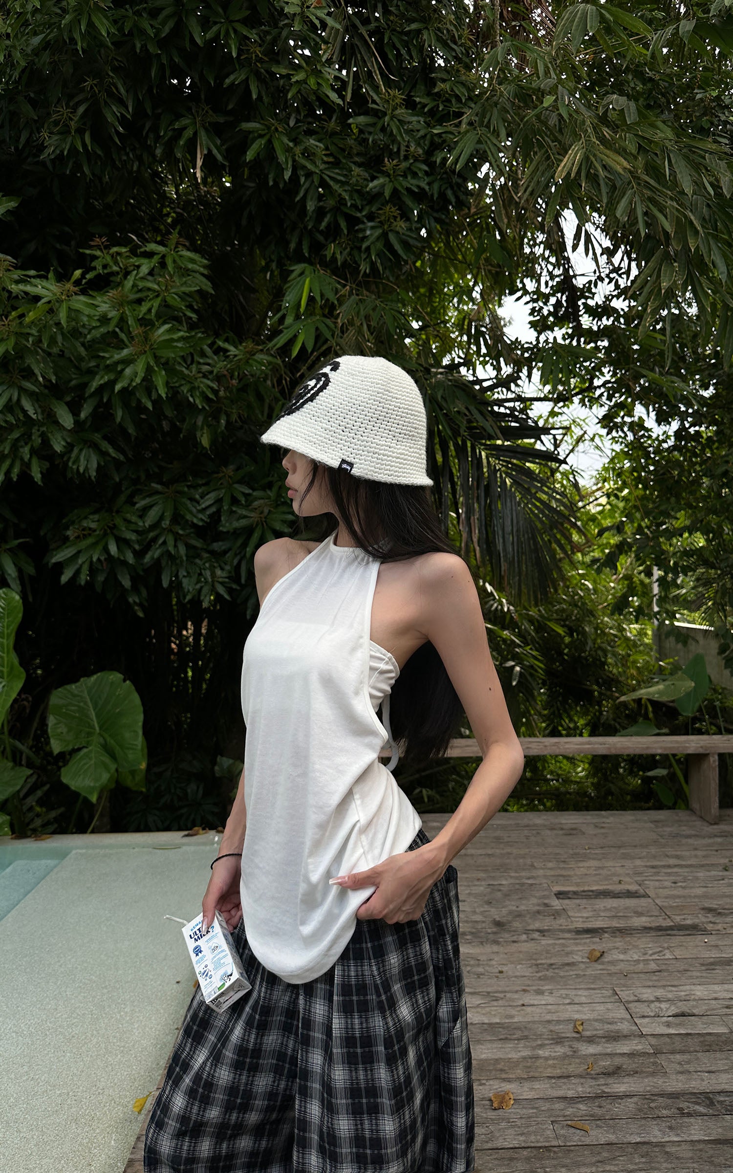 WARDEN EDGE Halter Neck Layered Crop Top Set - PINKPARKS