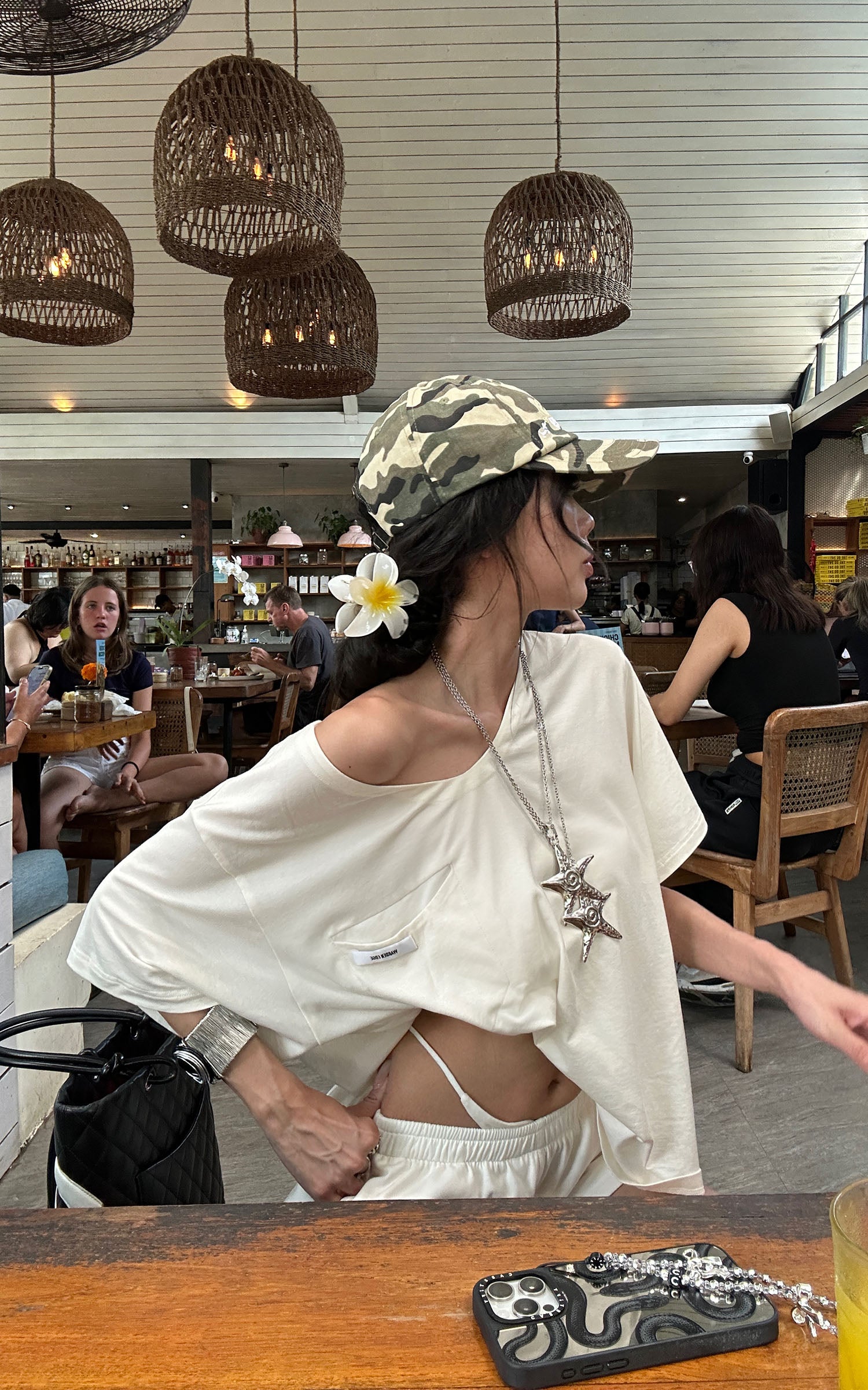 WARDEN EDGE Low Waist Layered Shorts with Bold Letter Patch - PINKPARKS