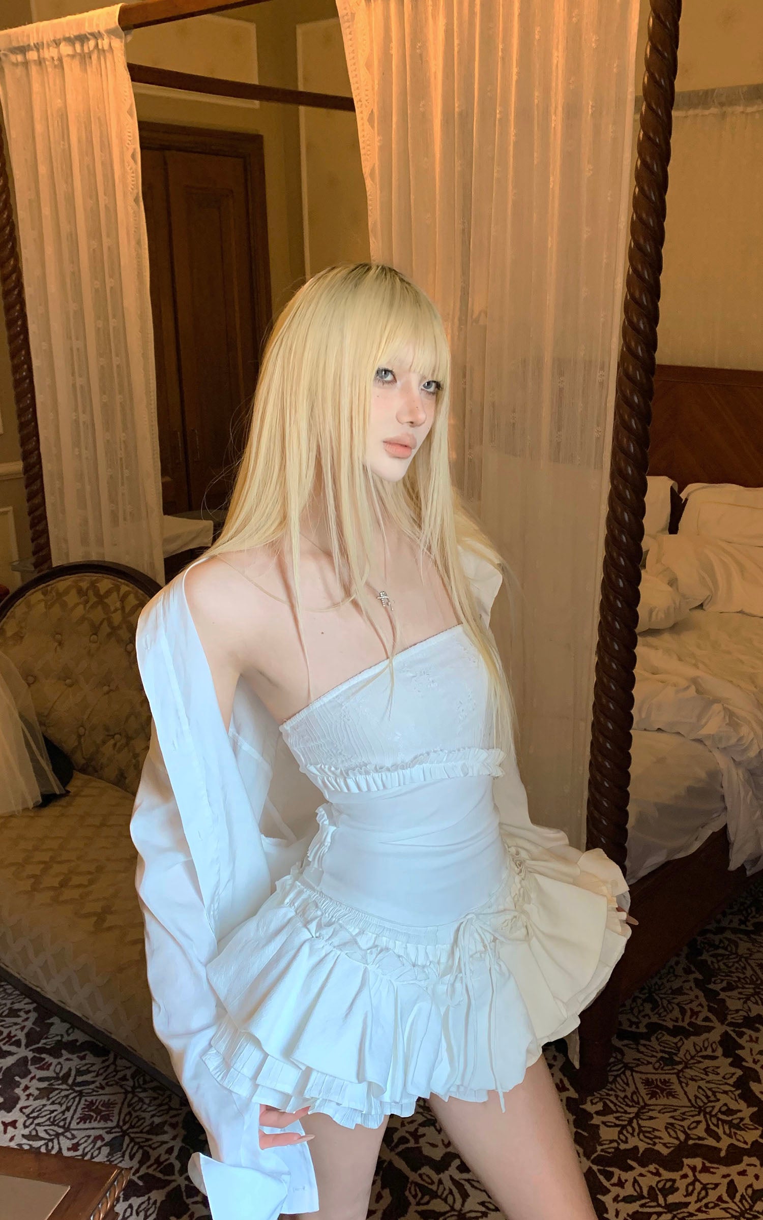 Rase le sol Layered Ruffle Mini Skirt - PINKPARKS