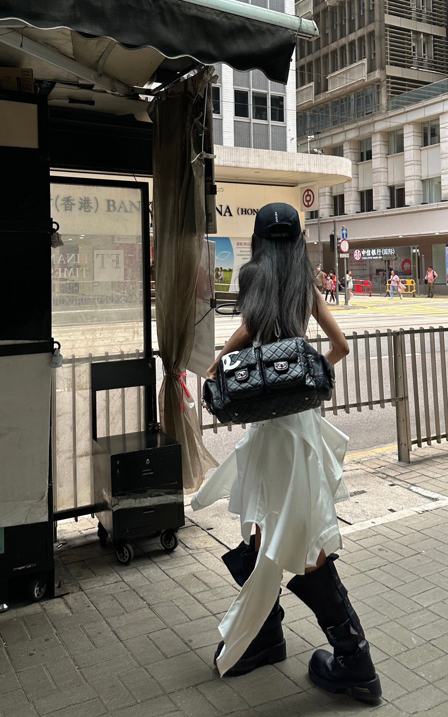 WARDEN EDGE Deconstructed Layered Midi Skirt - PINKPARKS