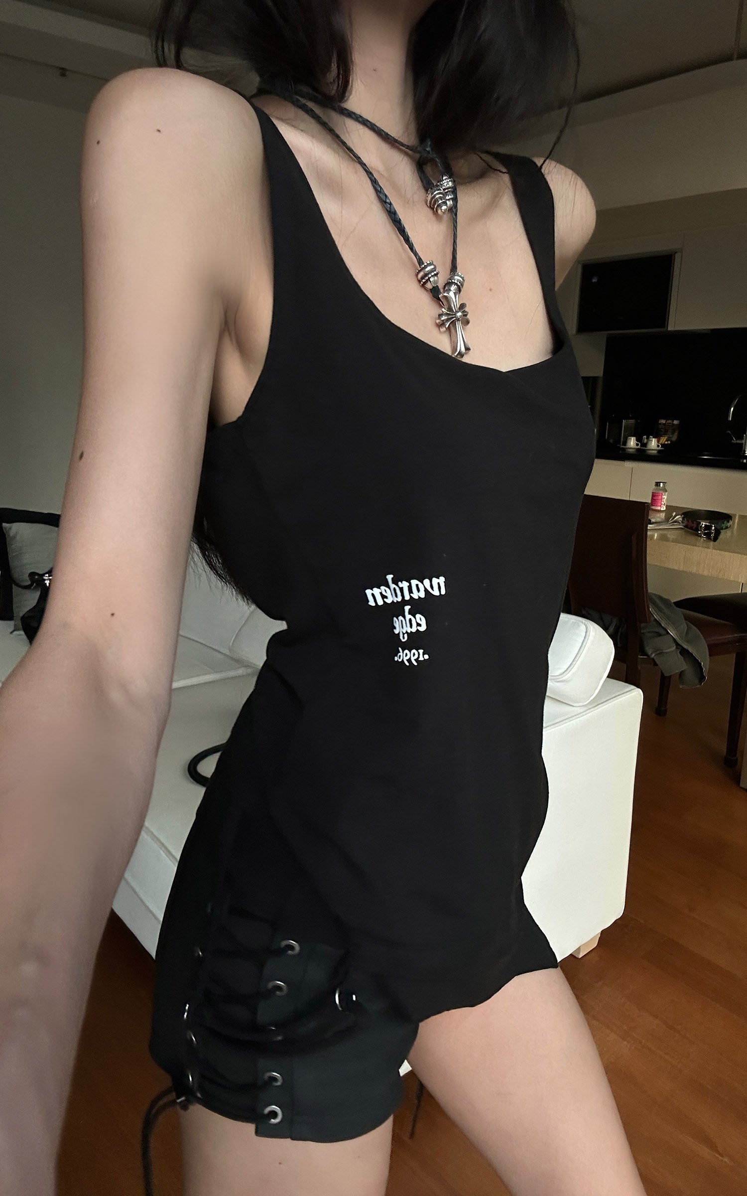 WARDEN EDGE Side Lace-Up Utility Shorts with Elongated Drawstrings and Belt Loops - PINKPARKS