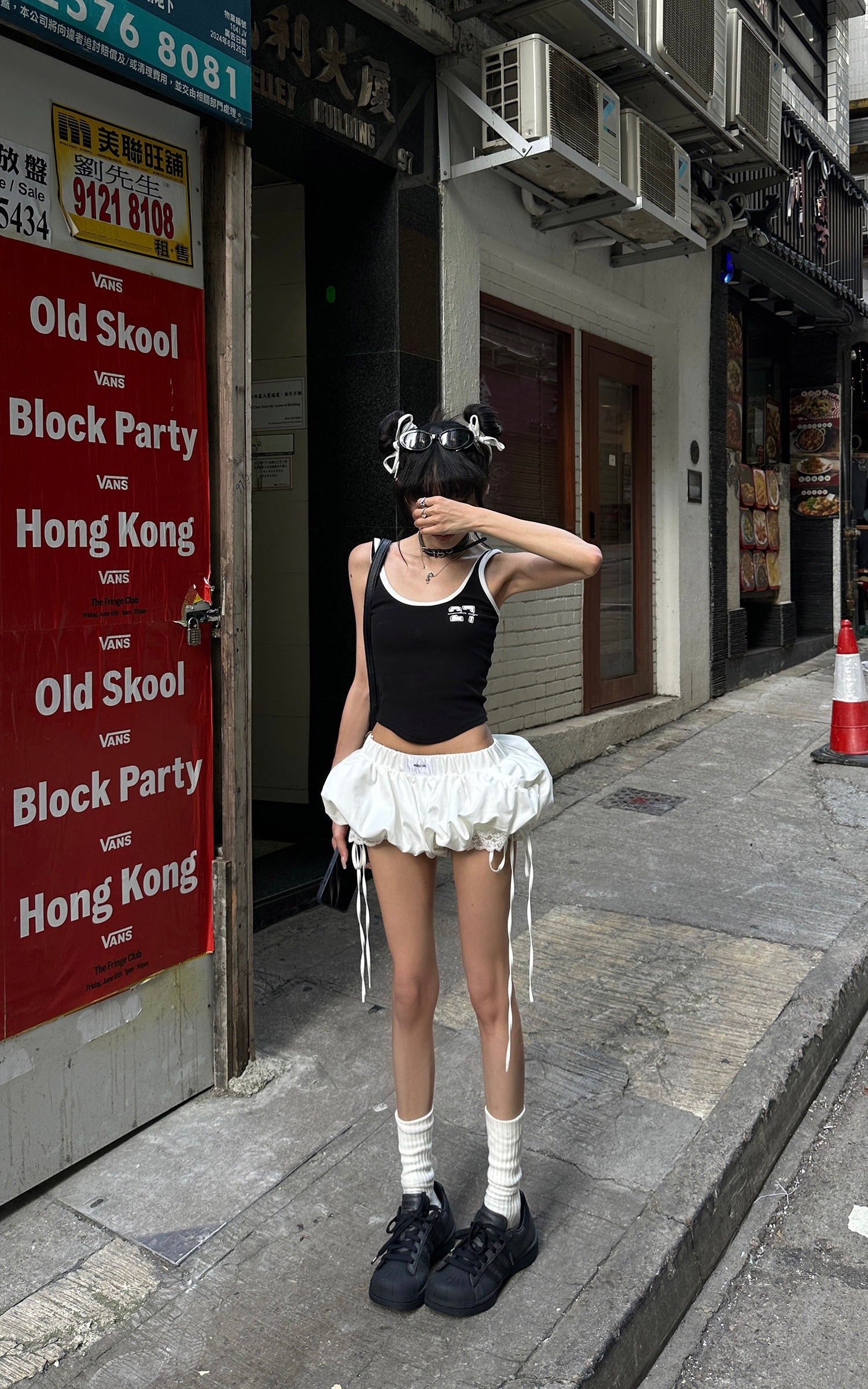 WARDEN EDGE Balloon Shorts with Lace Insets and Adjustable Drawcords - PINKPARKS