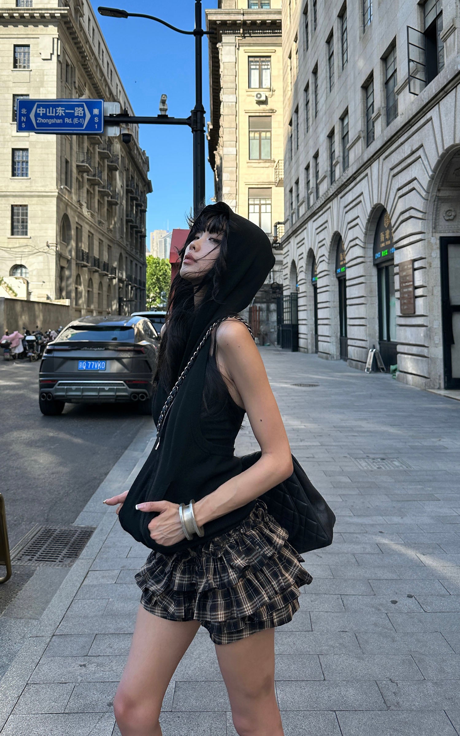 WARDEN EDGE ニットジップフード付きベスト