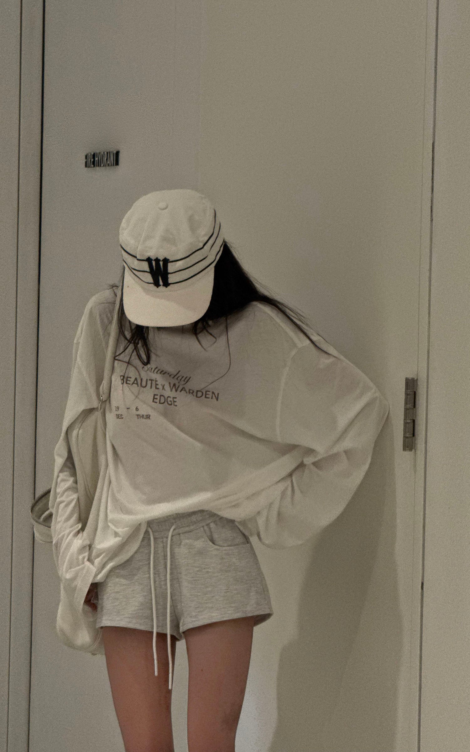 WARDEN EDGE ドローストリングウエスト付きワッフルニットラウンジショーツ