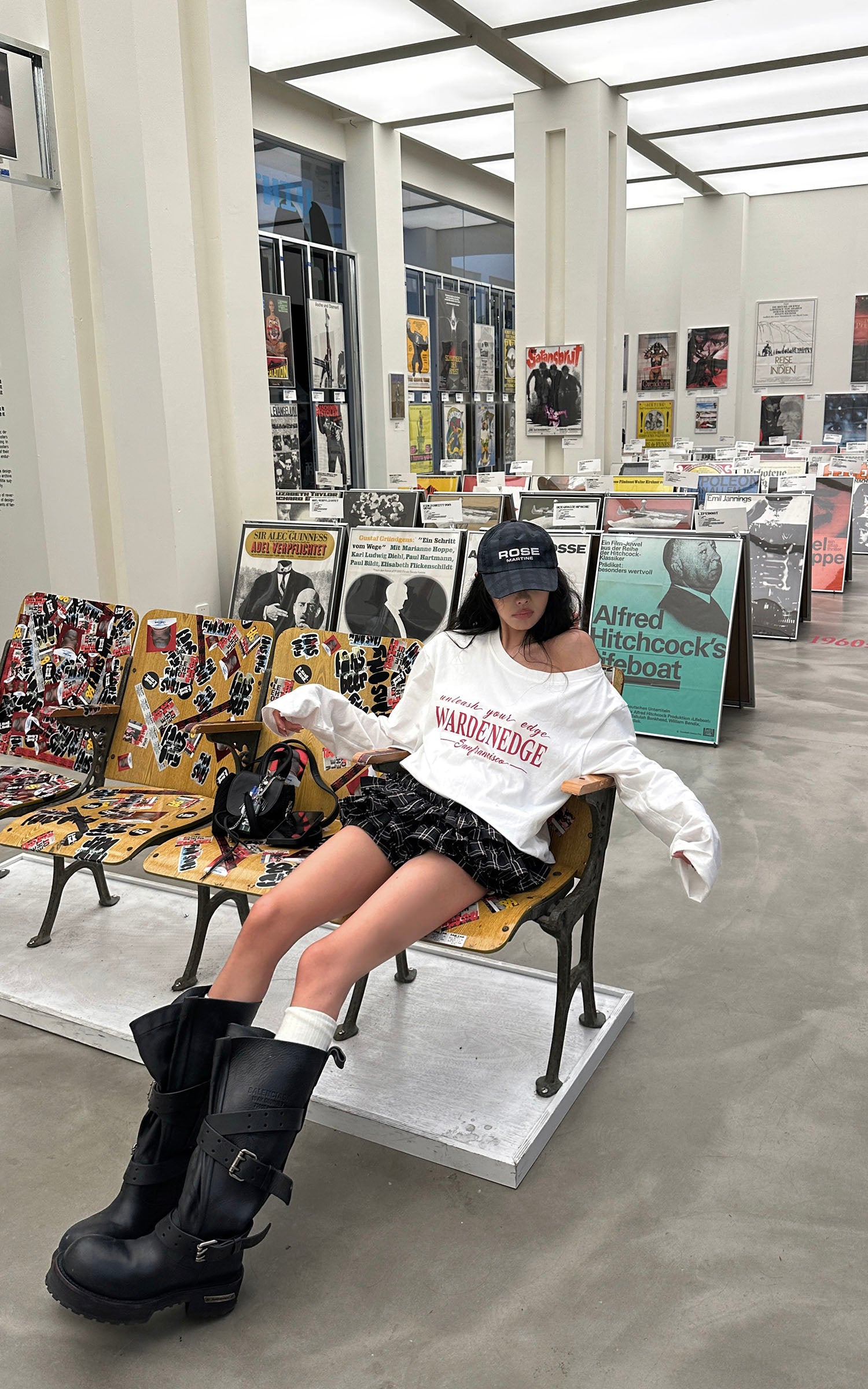 WARDEN EDGE ドローストリング付きレイヤードミニスカート