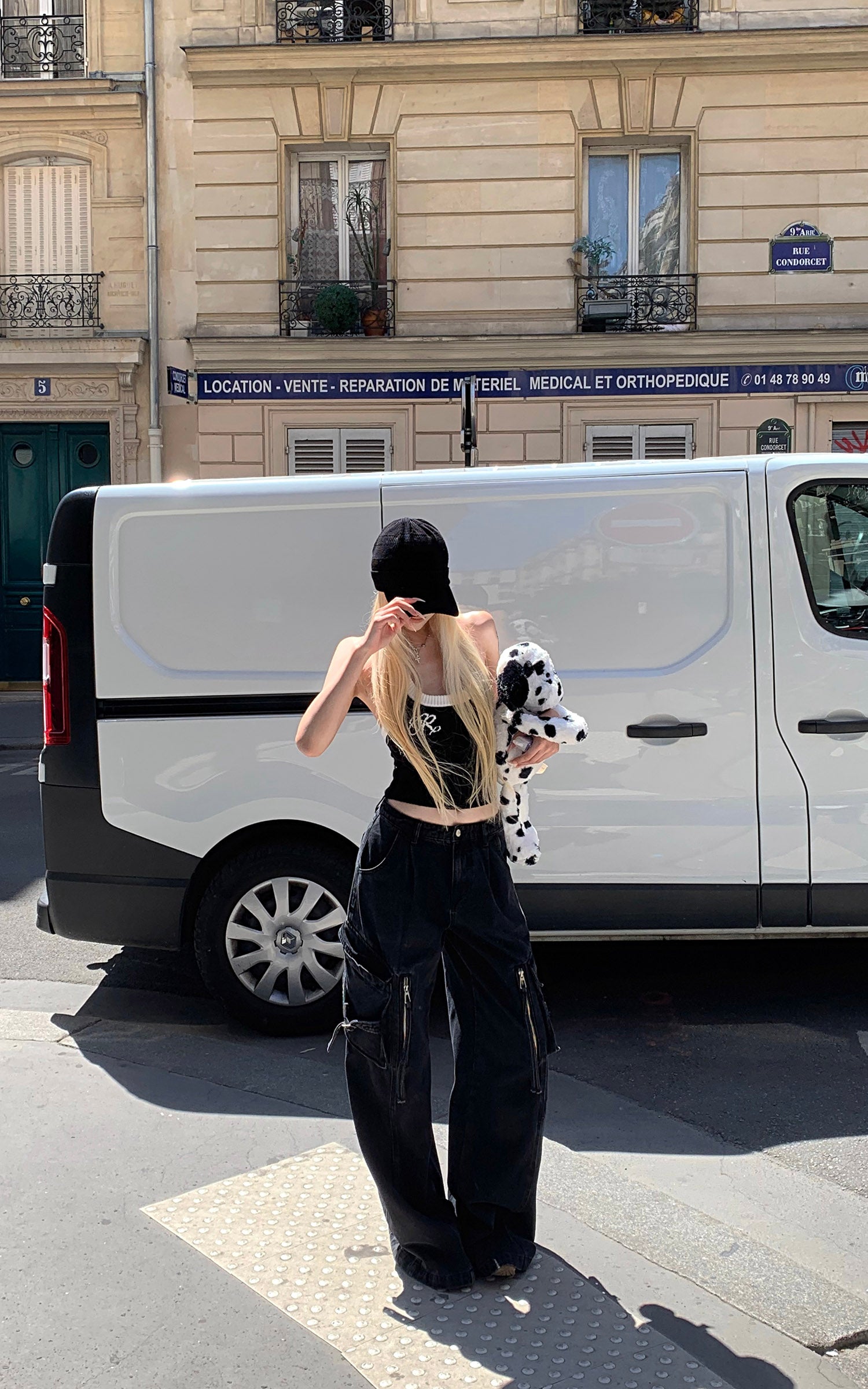 Rase le sol ツートーンリブ編みタンクトップ