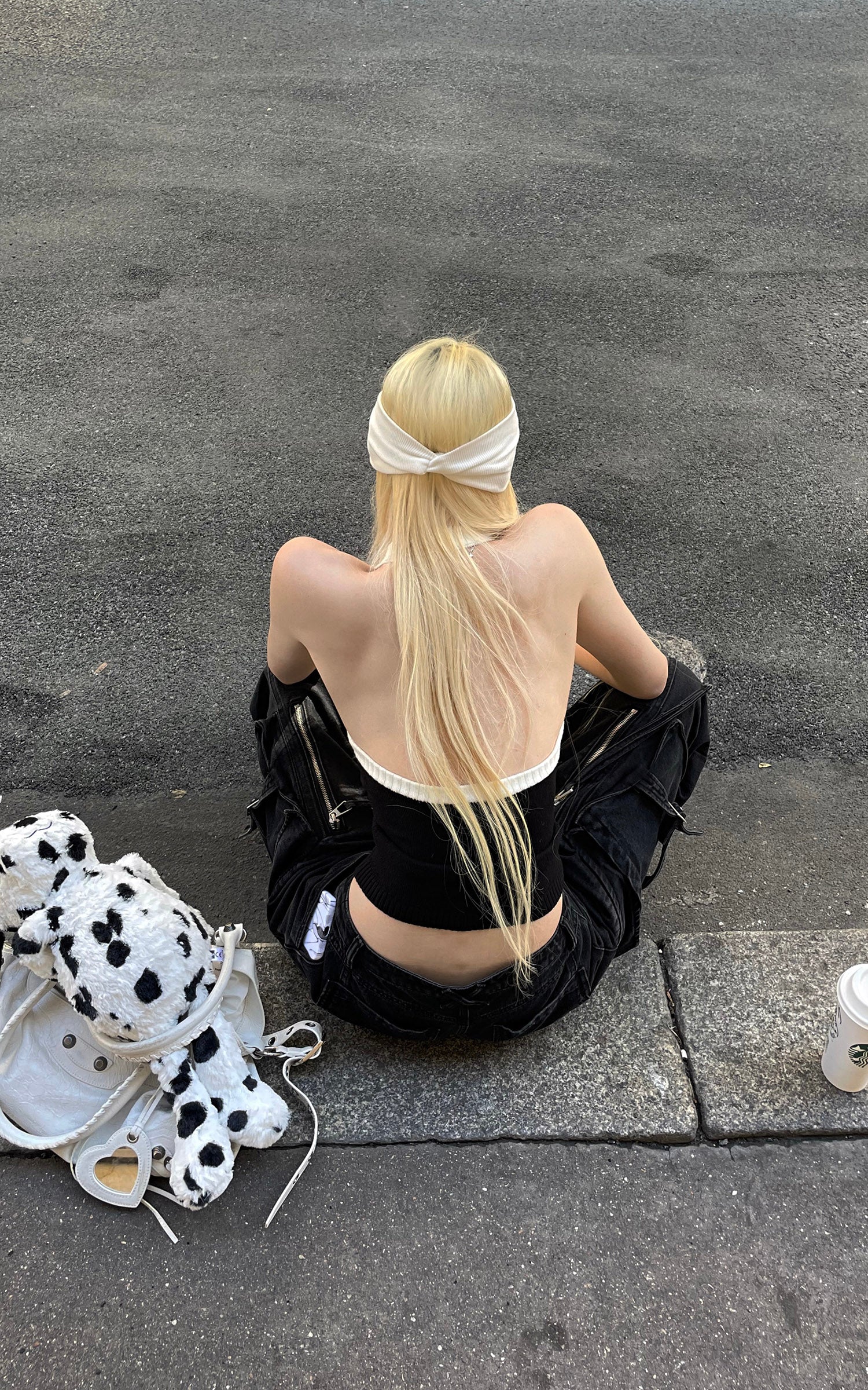 Rase le sol ツートーンリブ編みタンクトップ