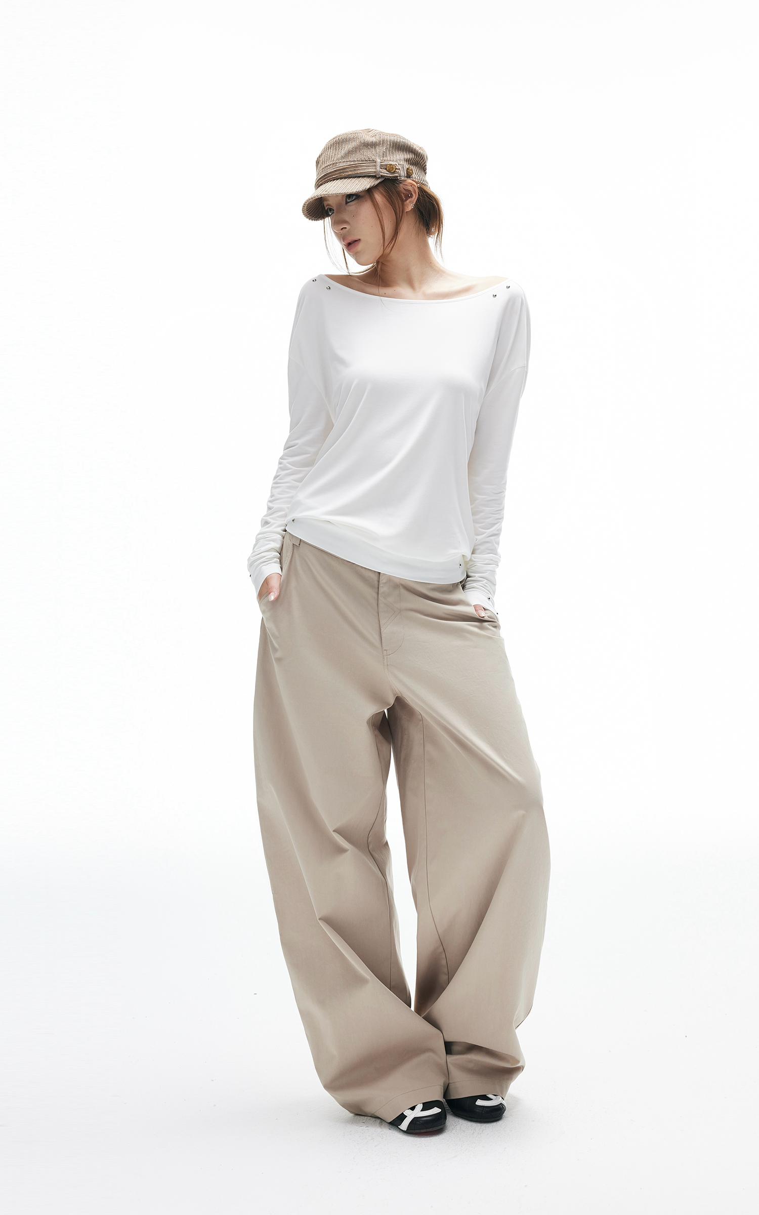 IAMXIAA Wide-Leg Tailored Pants