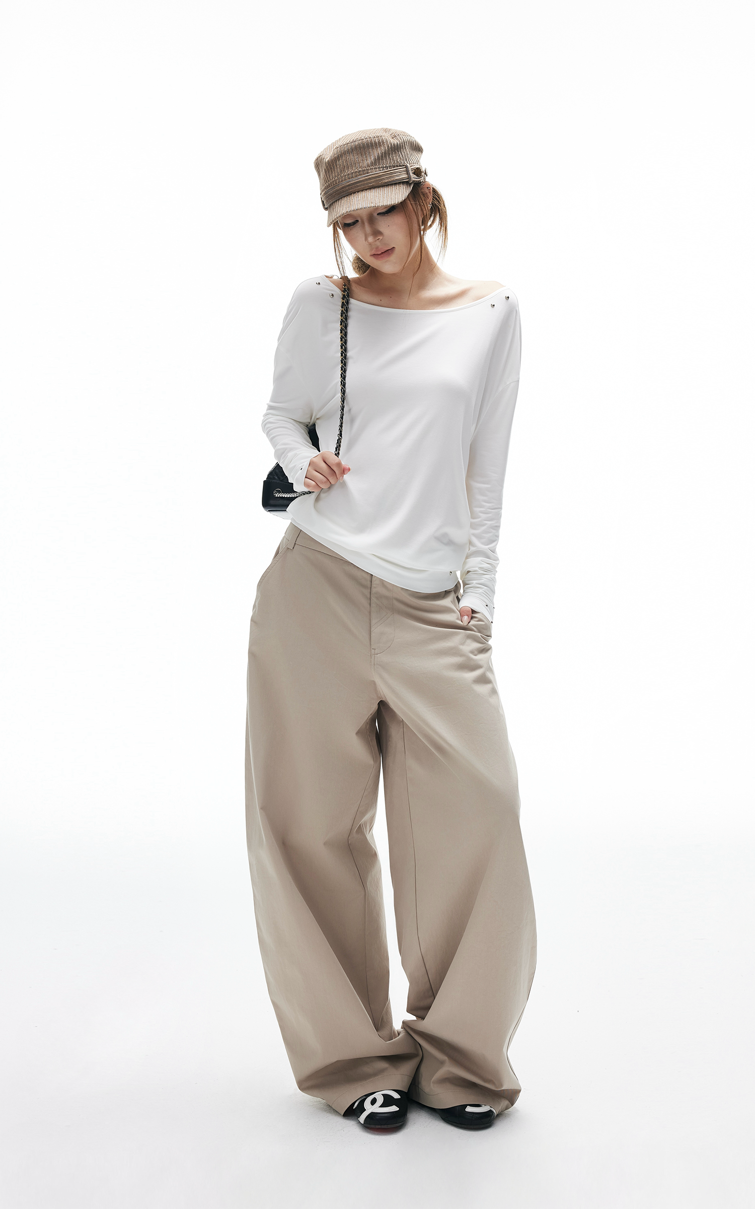 IAMXIAA Wide-Leg Tailored Pants