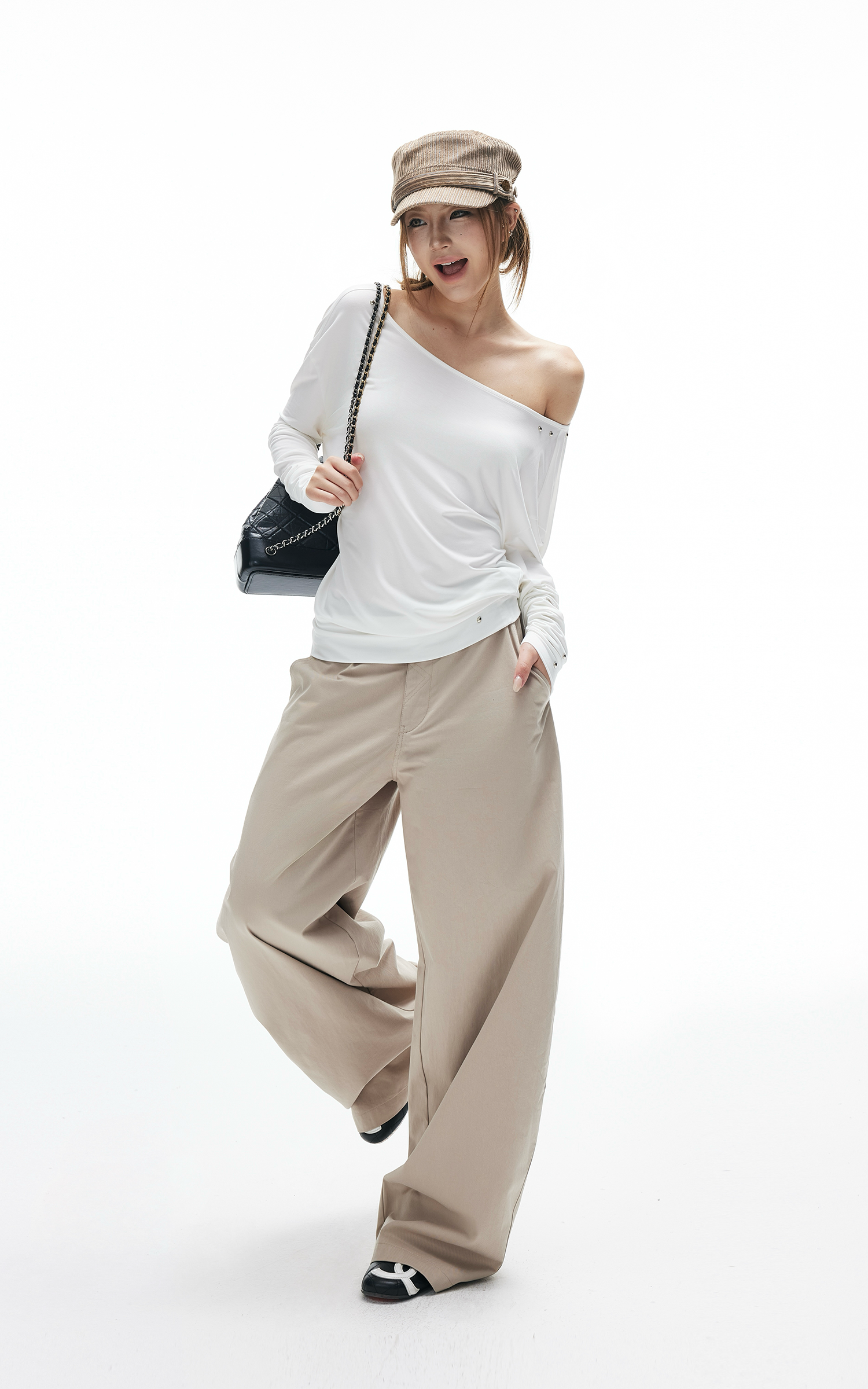 IAMXIAA Wide-Leg Tailored Pants