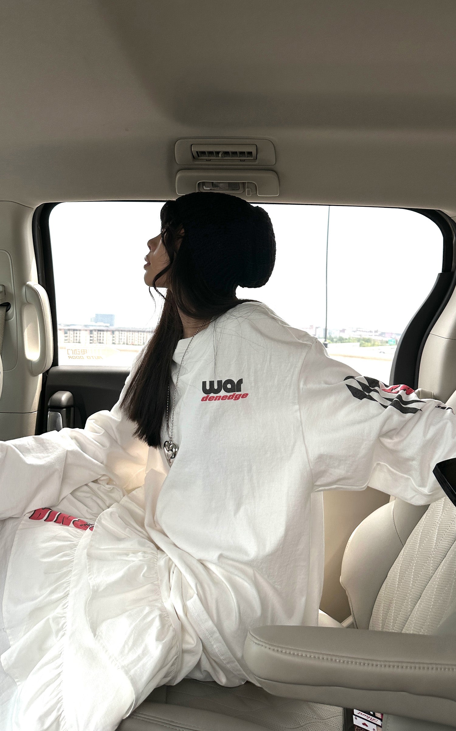 WARDEN EDGE フリル付きアシンメトリーレイヤードスカート