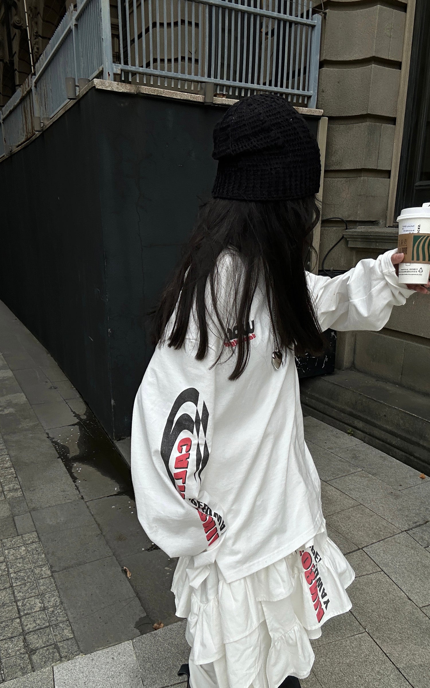 WARDEN EDGE フリル付きアシンメトリーレイヤードスカート