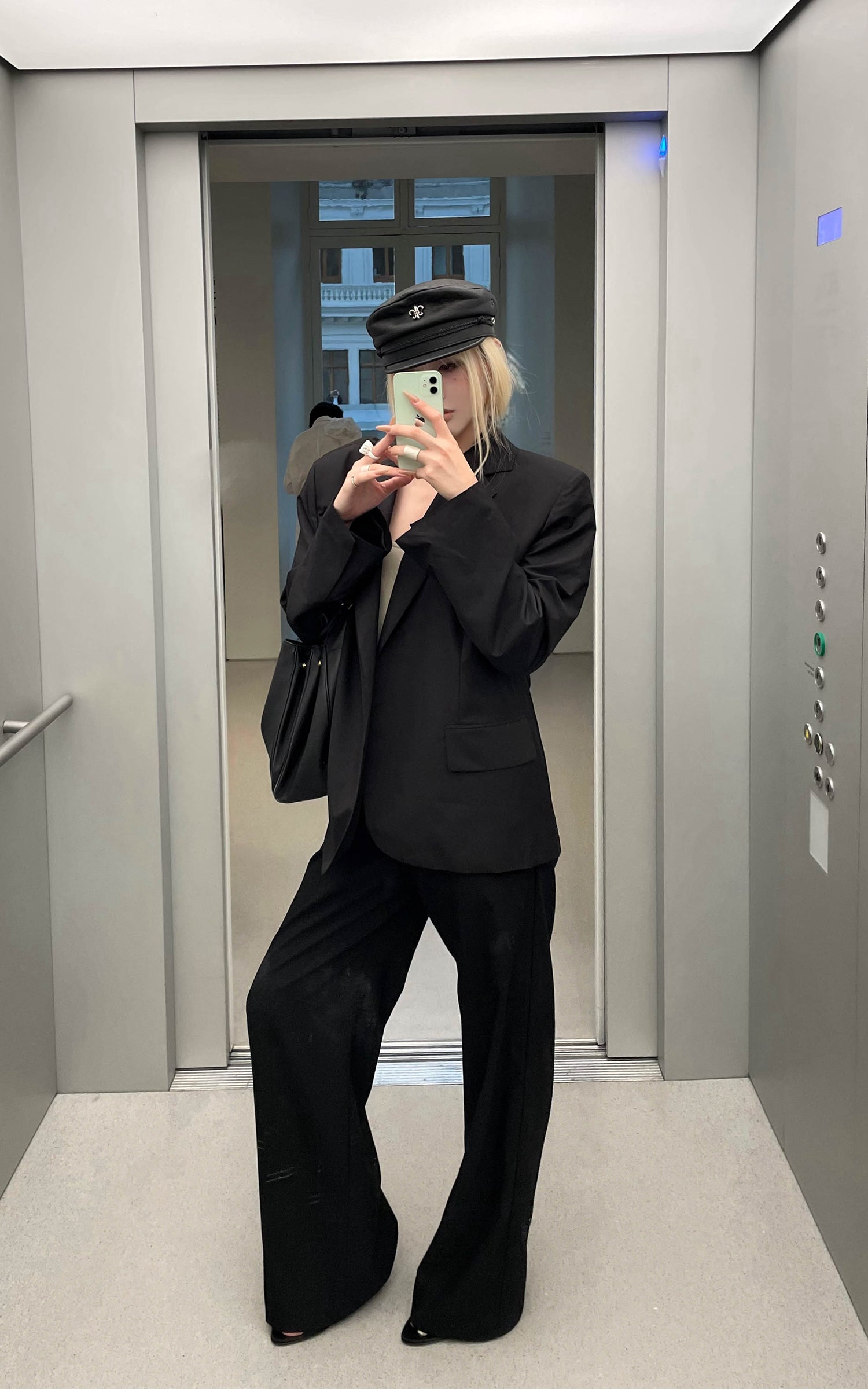 Rase le sol スーツセット リラックスストレートパンツ＆構築的ブレザー