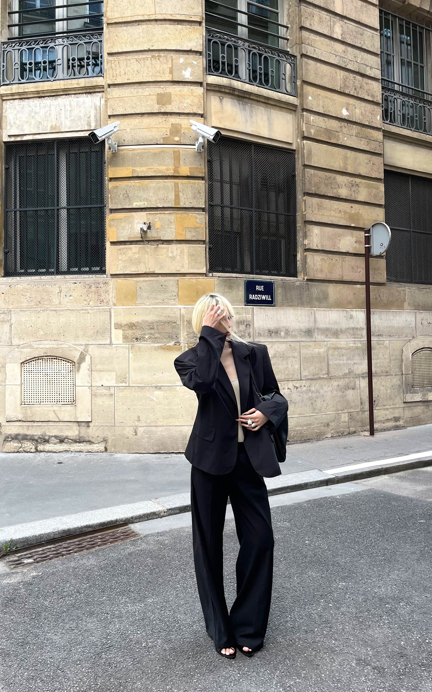 Rase le sol スーツセット リラックスストレートパンツ＆構築的ブレザー