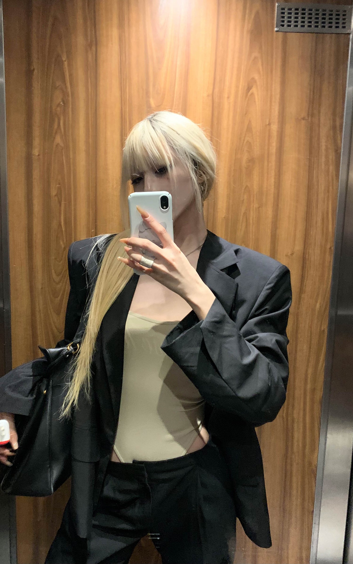 Rase le sol スーツセット リラックスストレートパンツ＆構築的ブレザー