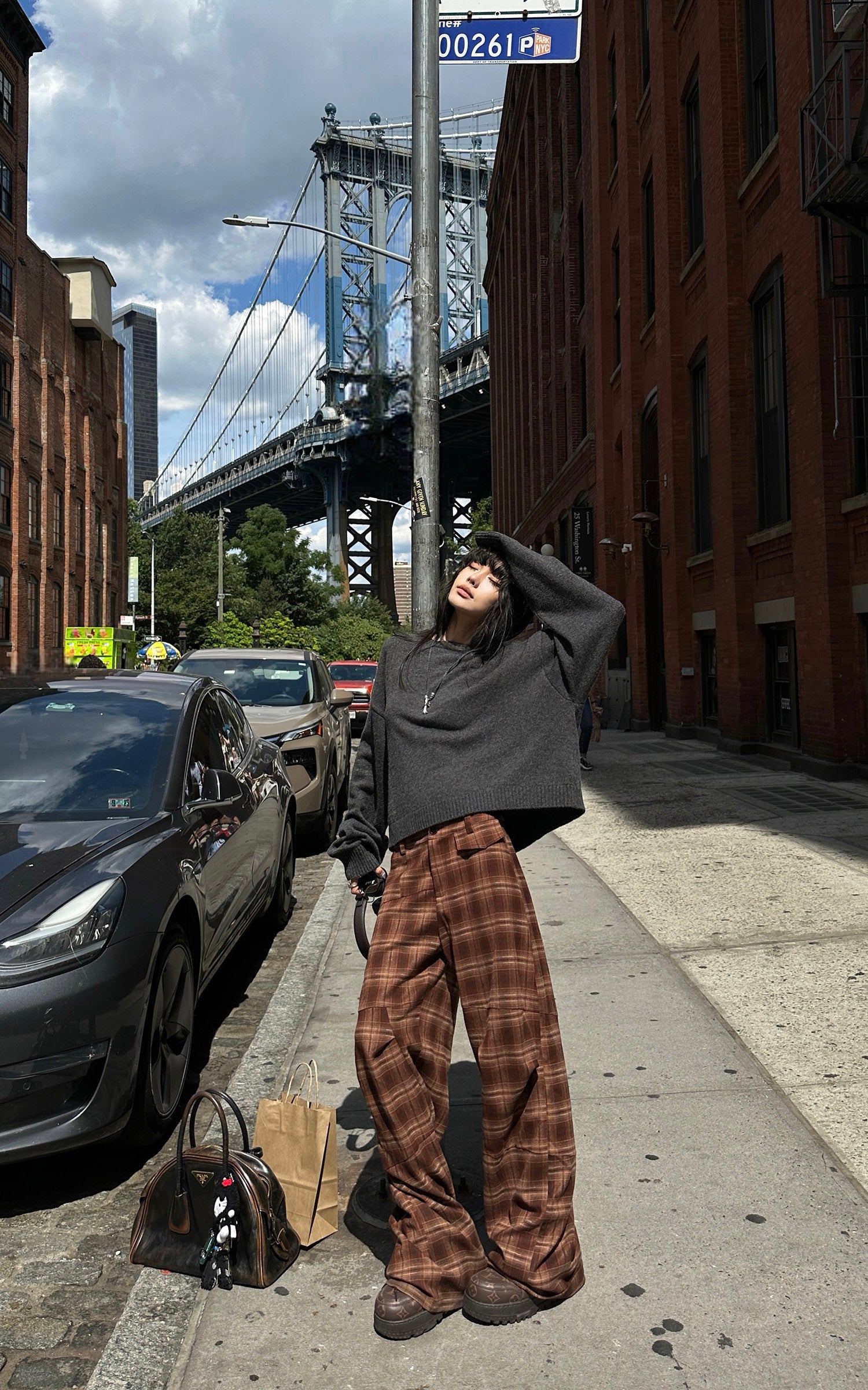 021 ニットセーター＆グラフィックビーニーセット