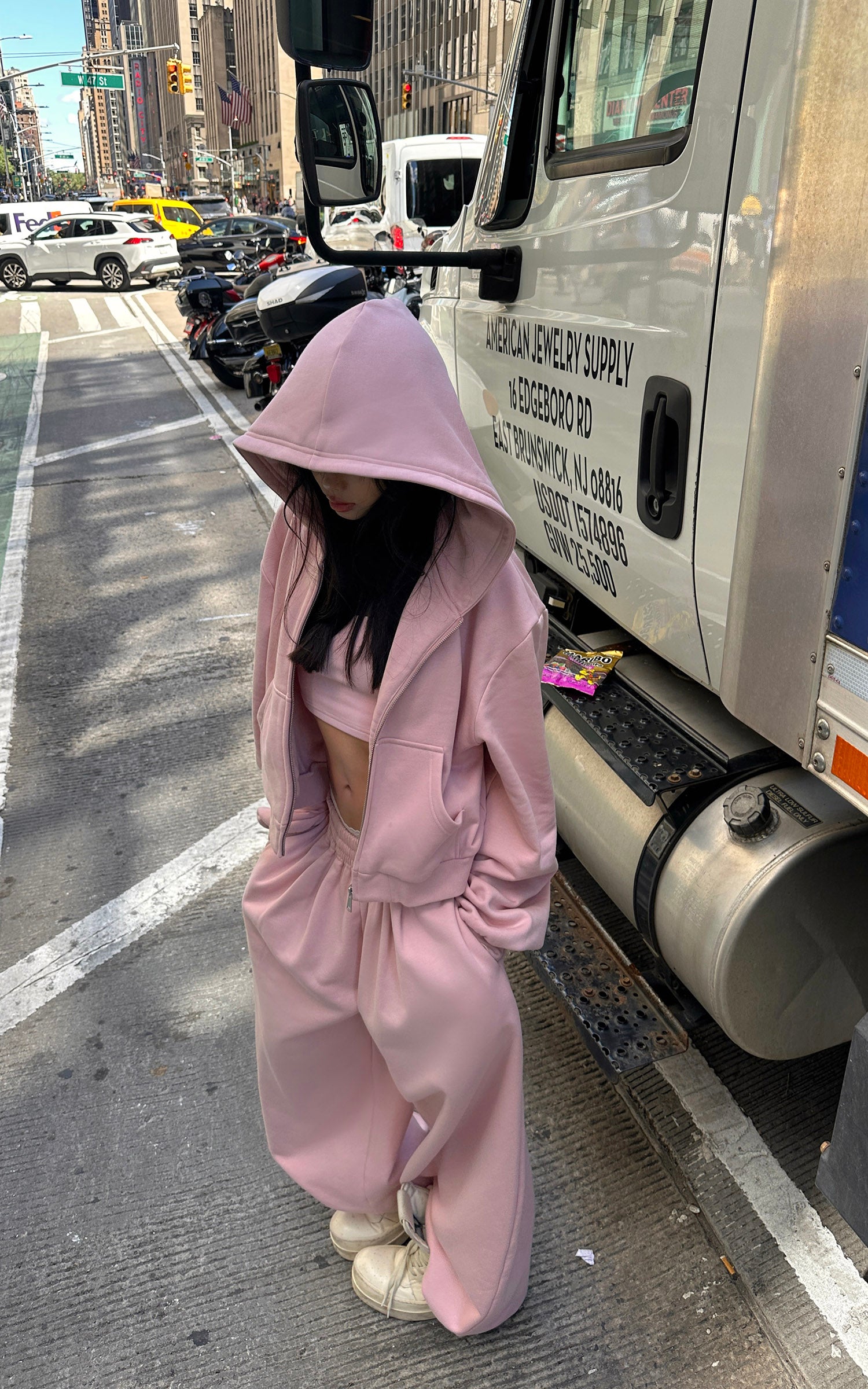 WARDEN EDGE Oversized Hoodie Vest Sweatpants Set