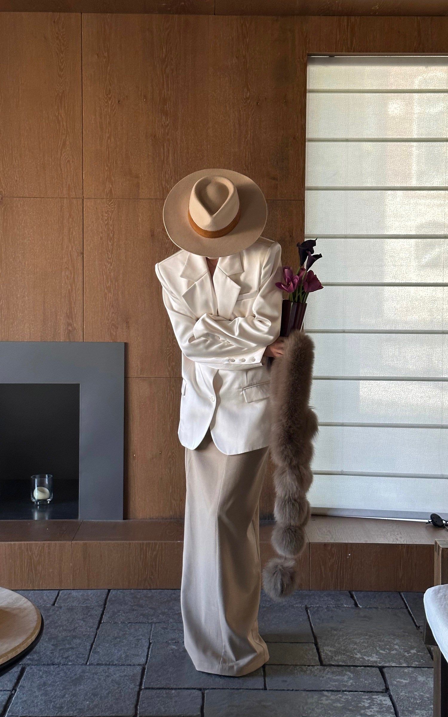 ROVENTE ハイウエストマキシスカート・美しいシルエット＆バックスリット