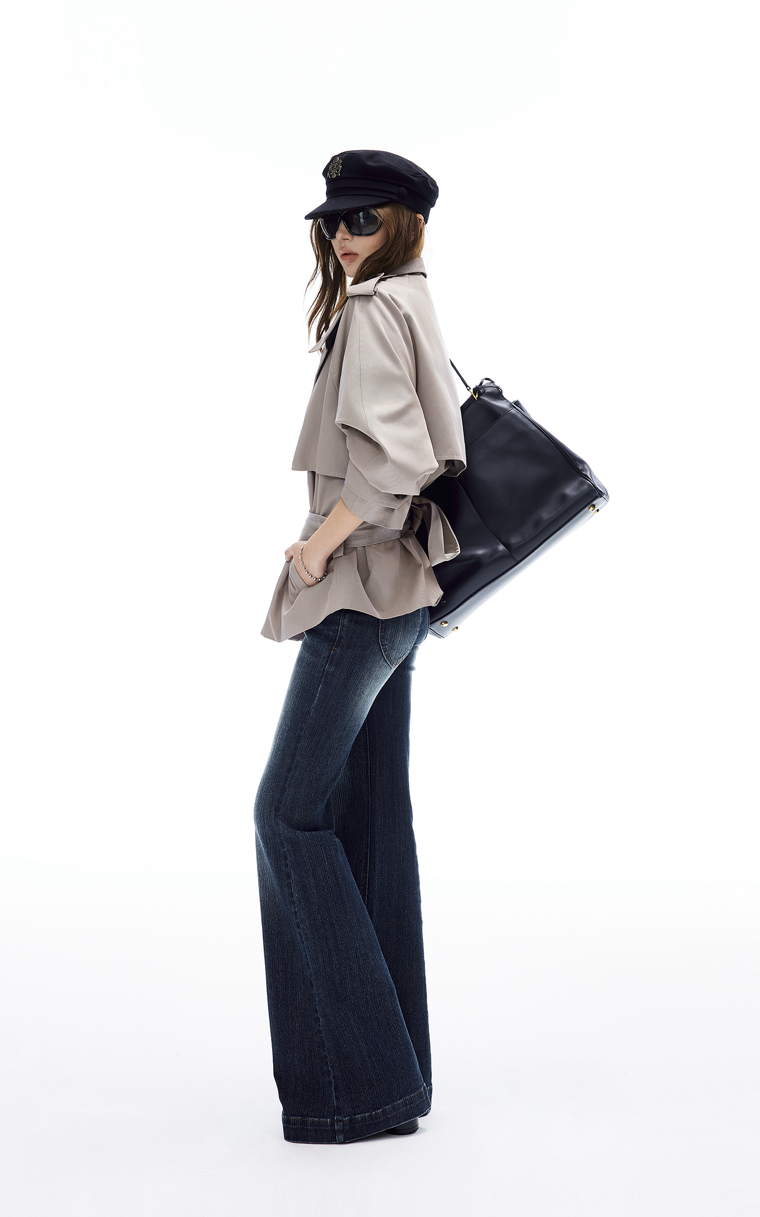 IAMXIAA Flared Low Rise Denim Jeans