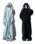 Rase le sol バニーイヤーフーディーとワイドレッグスウェットパンツセット