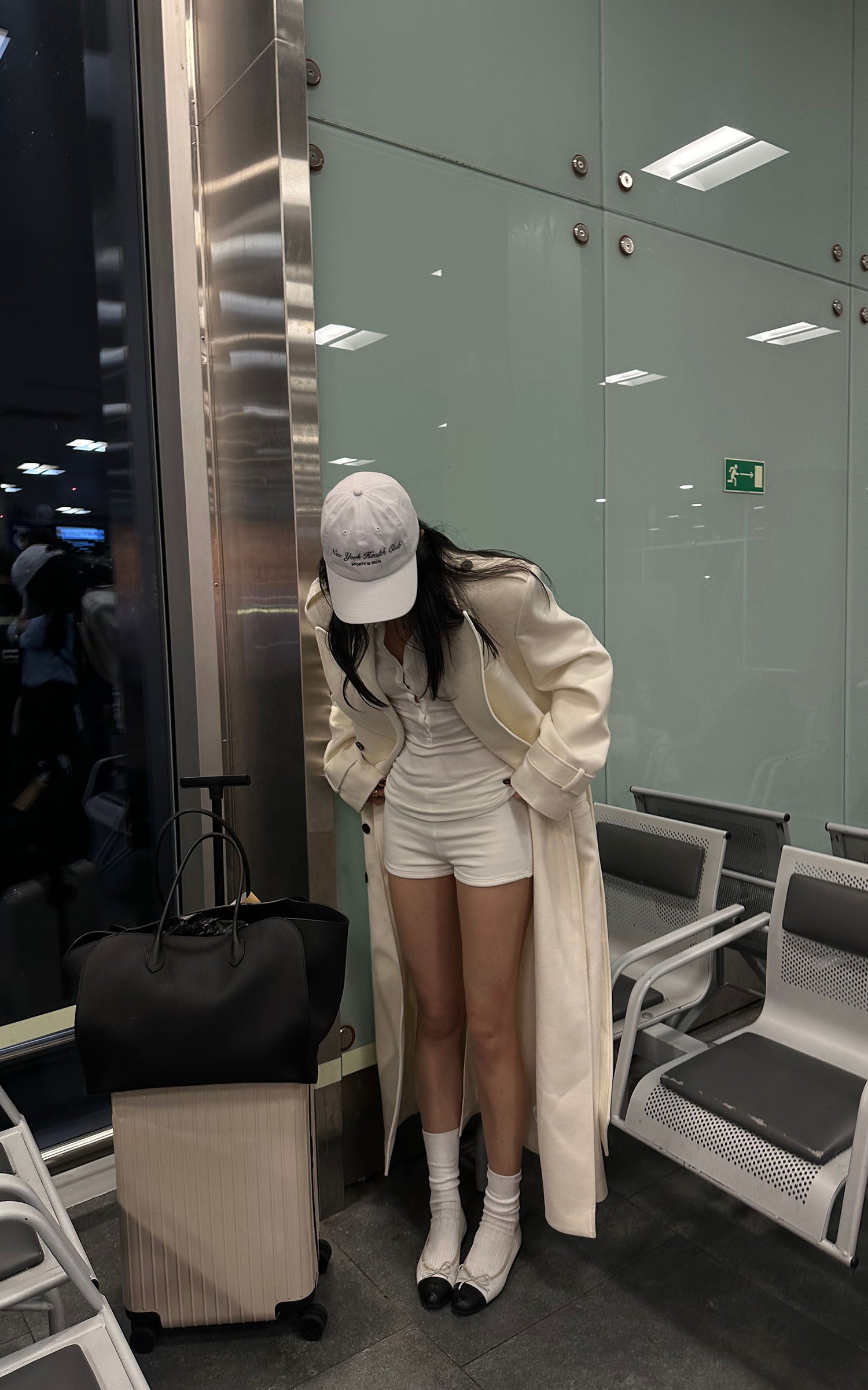 ROVENTE Ribbed Stretch Long-Sleeve Top &amp; Shorts Set