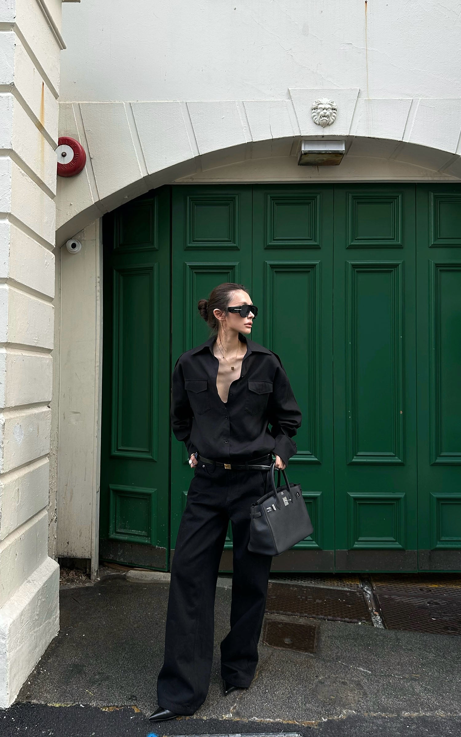 0122stepll ヴィンテージ ストレートレッグ トラウザーズ