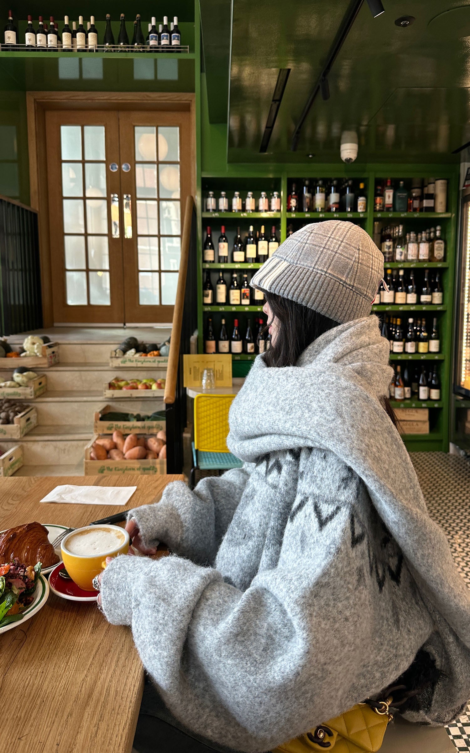 WARDEN EDGE ポーラージャカードニットセーター &amp; スカーフセット