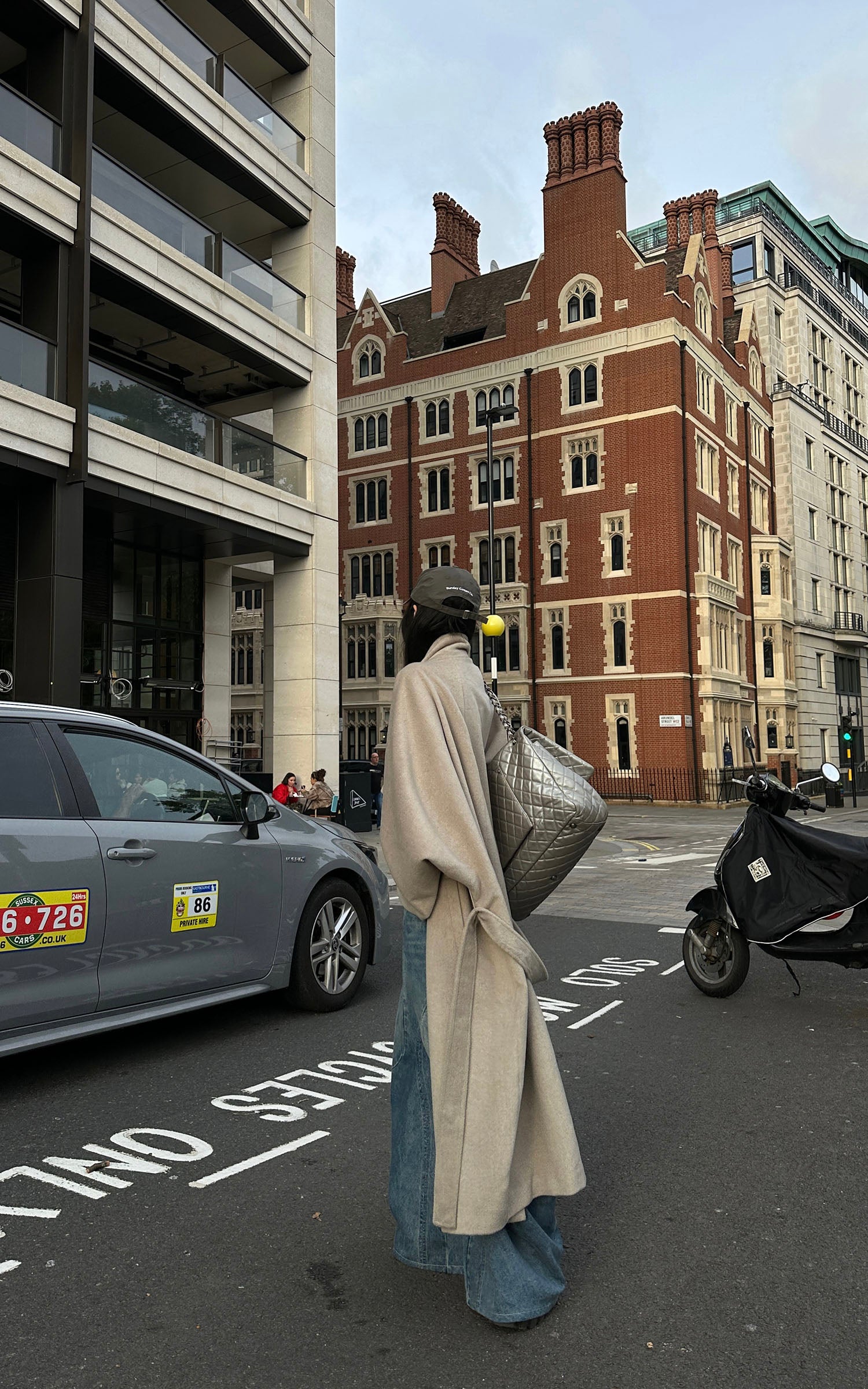 WARDEN EDGE ウール風オーバーサイズラペルコート