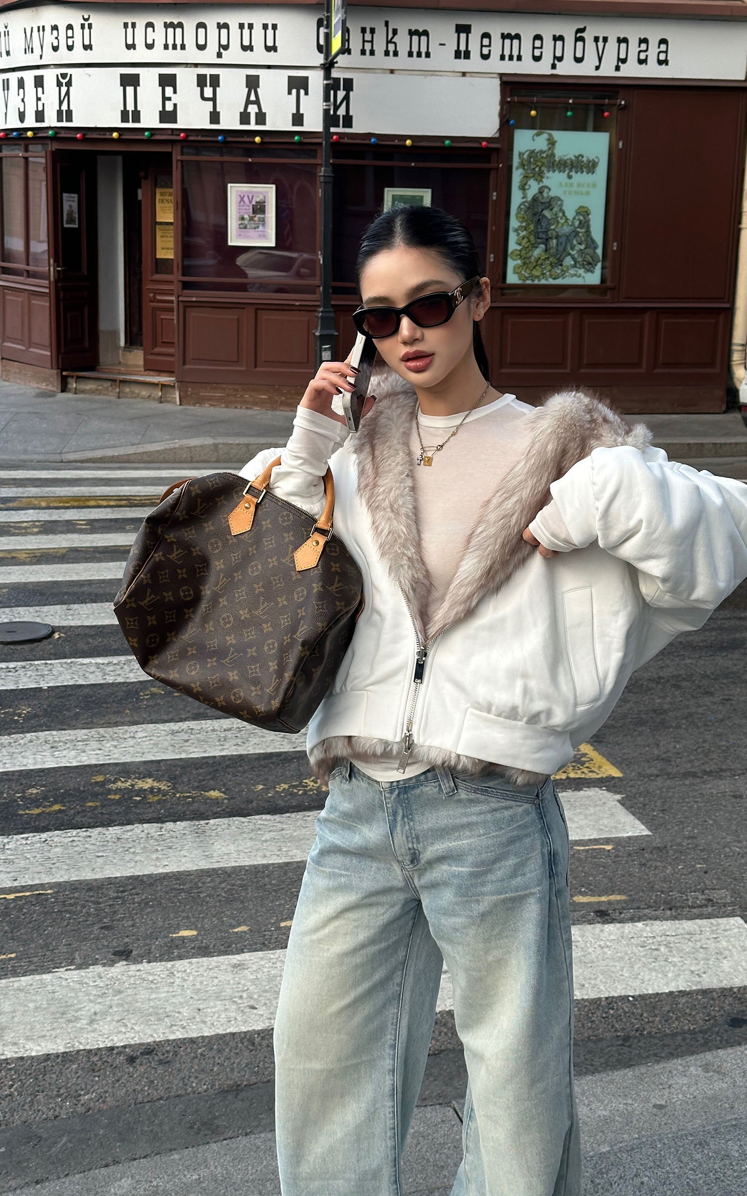 ROVENTE リバーシブルフリースフーディジャケット