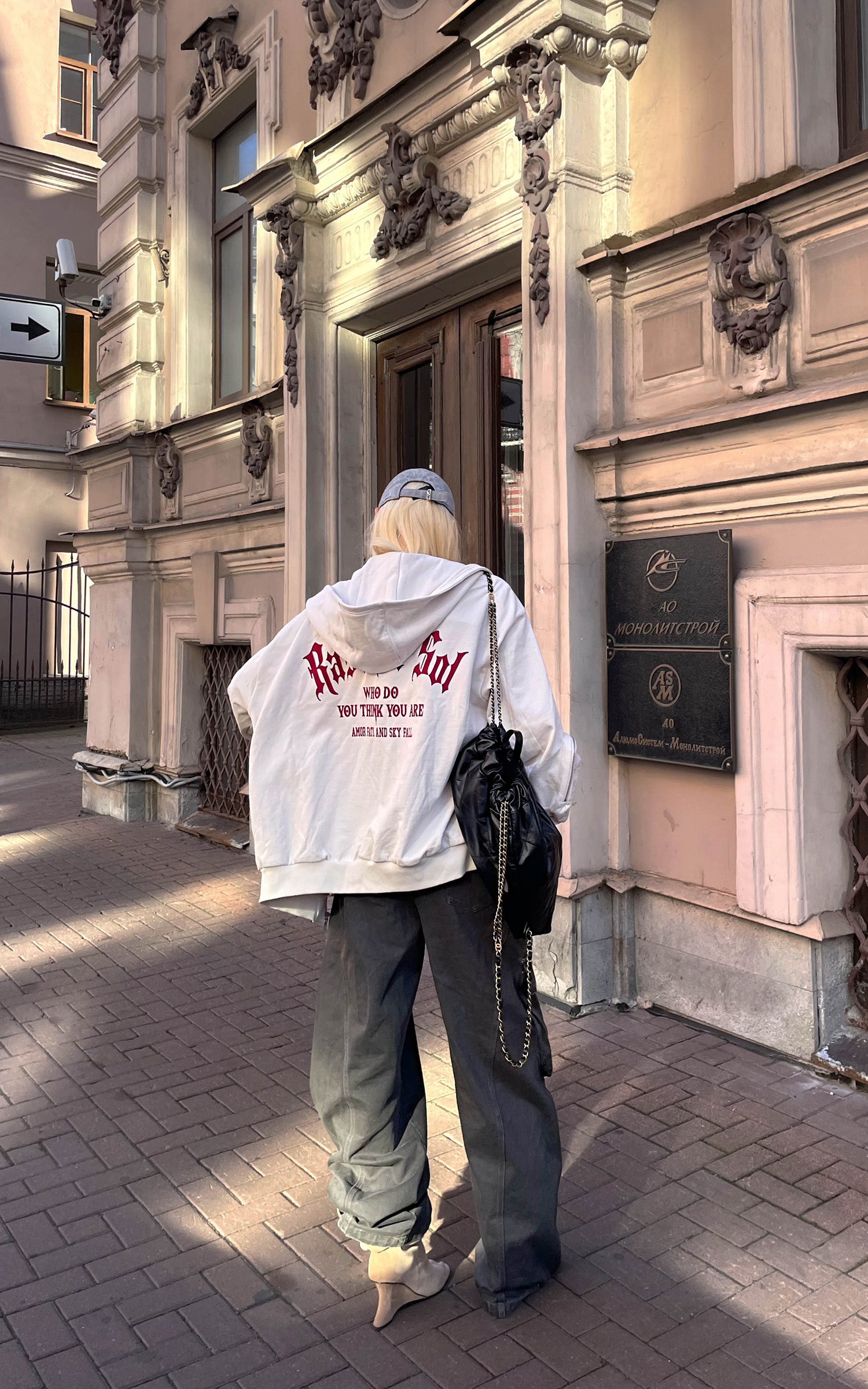 Rase le sol ユーティリティポケット付きスカルプトスリーブフーディ