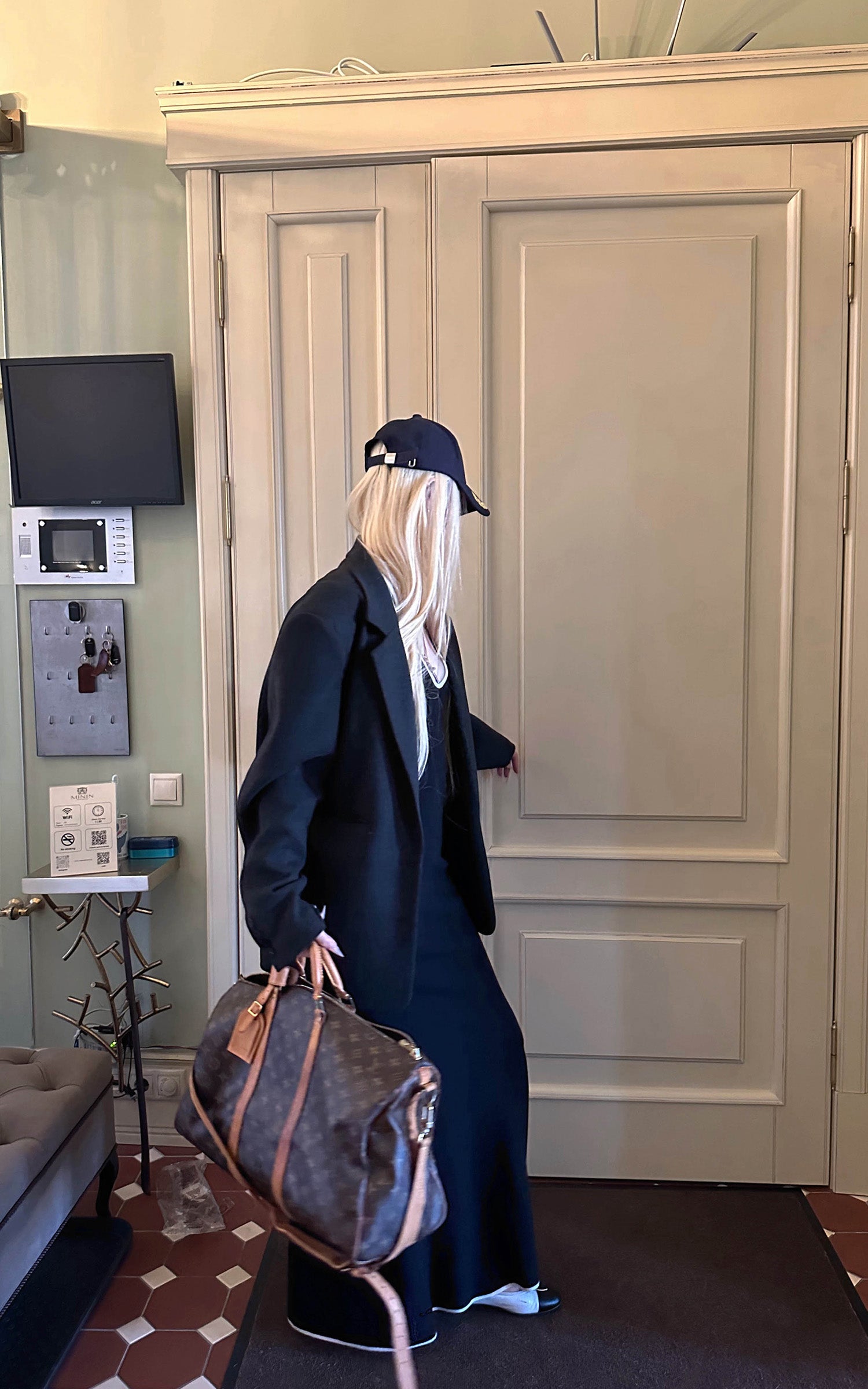 Rase le sol deconstructed wool-like tailored blazer jacket