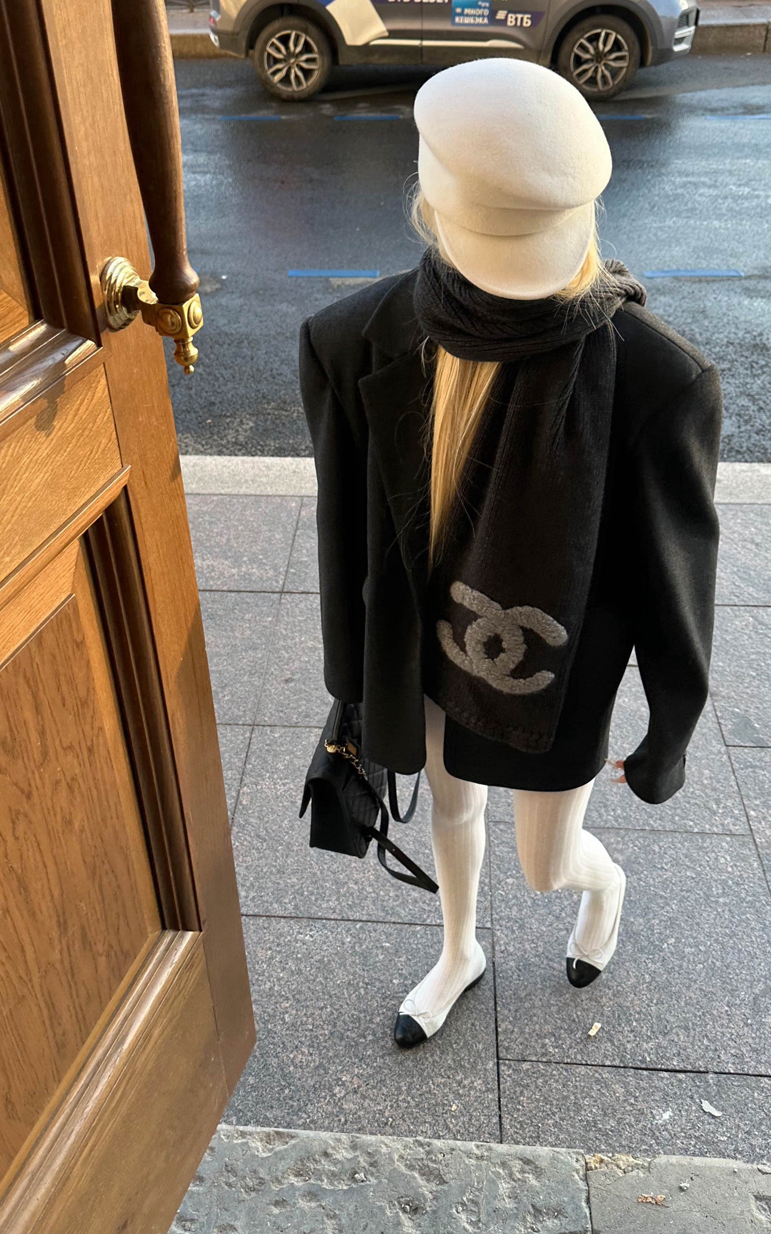 Rase le sol deconstructed wool-like tailored blazer jacket