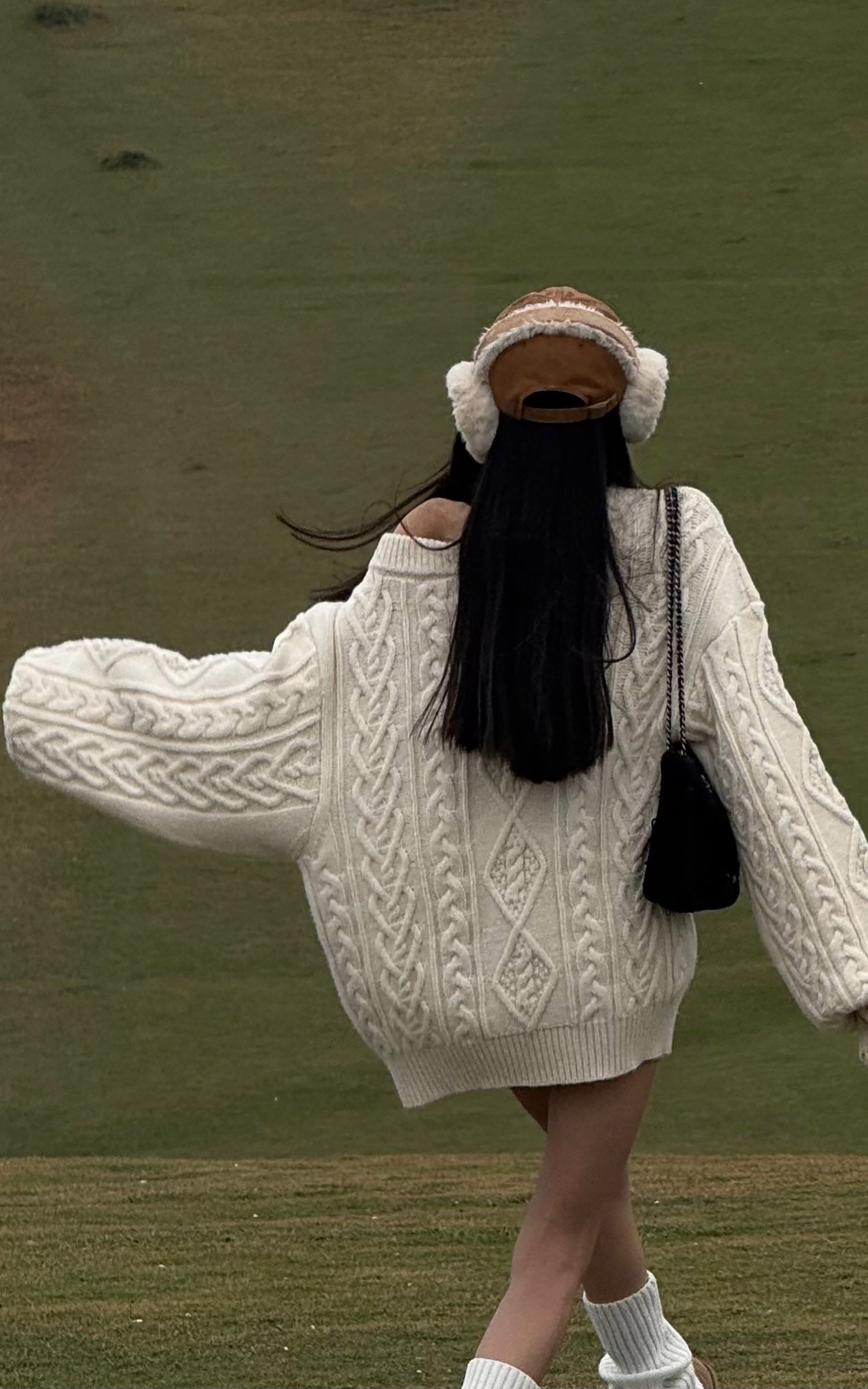 WARDEN EDGE ケーブルニットオーバーサイズセーター