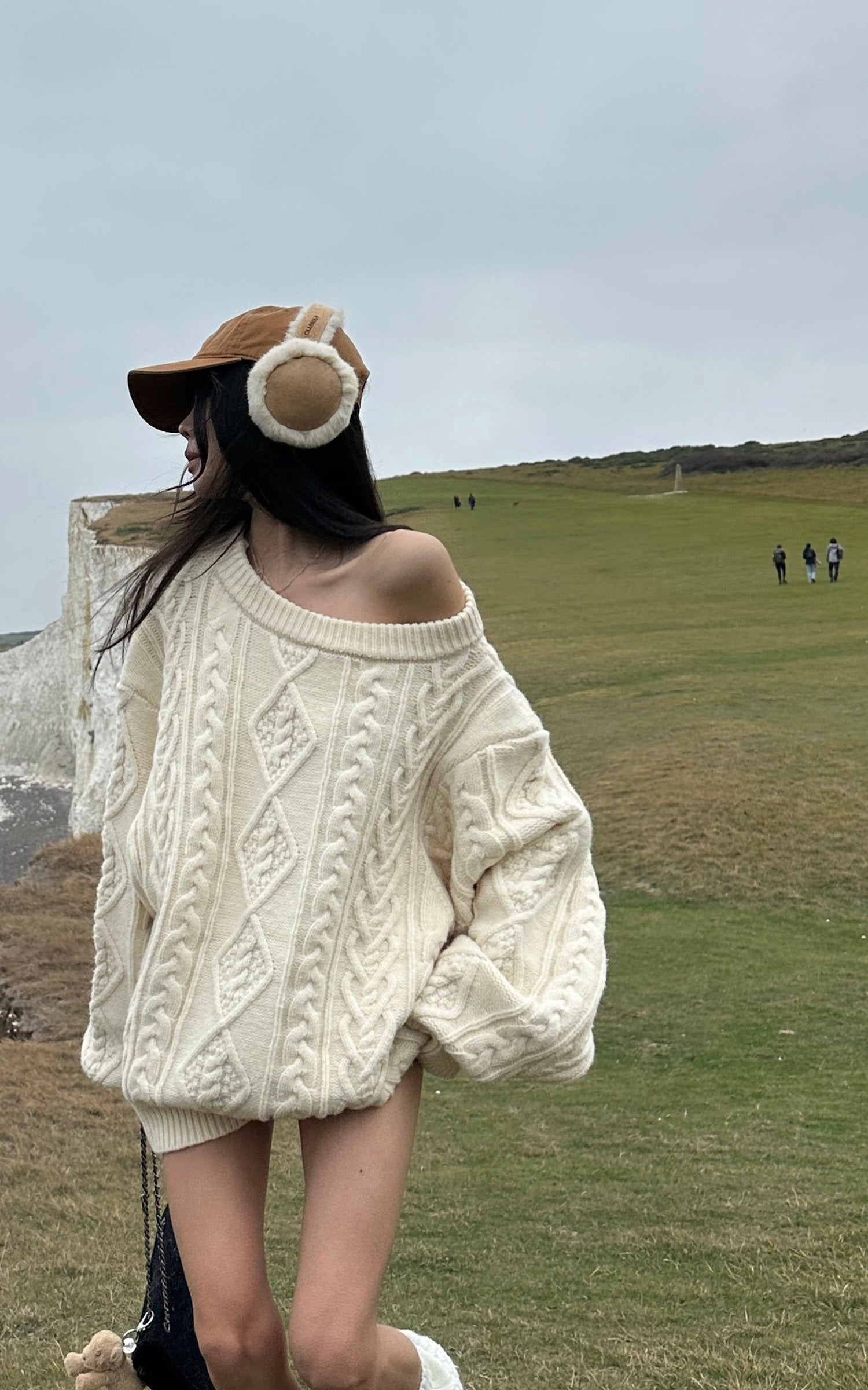 WARDEN EDGE ケーブルニットオーバーサイズセーター