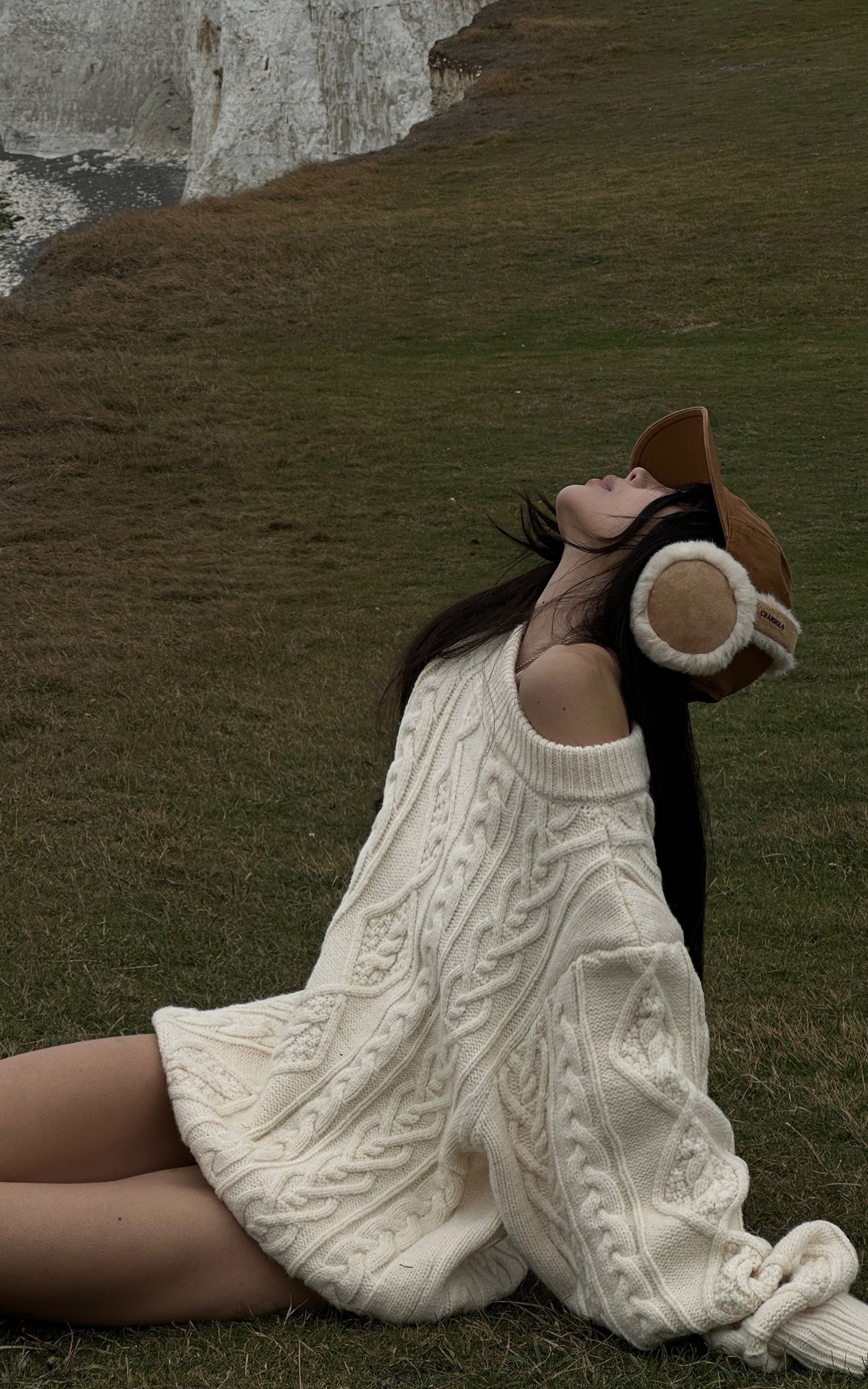 WARDEN EDGE ケーブルニットオーバーサイズセーター