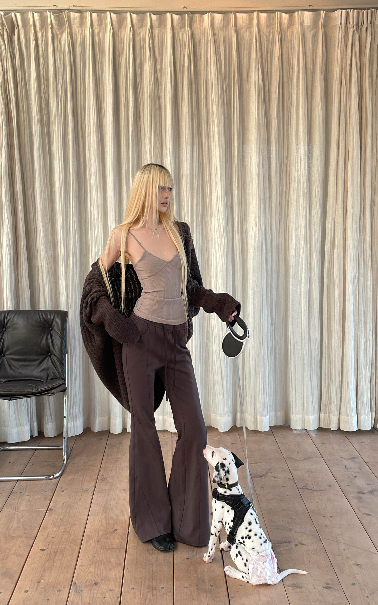 Rase le sol リブ編みキャミソール