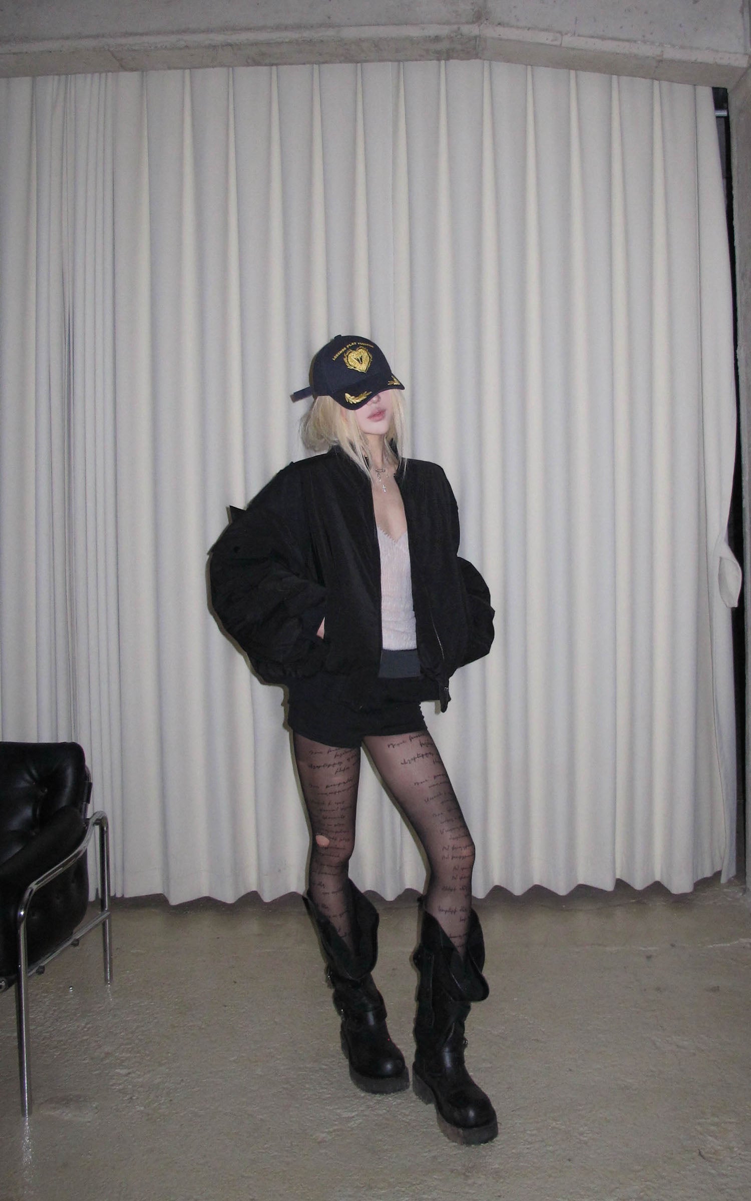 Rase le sol Detachable Bow Padded Jacket