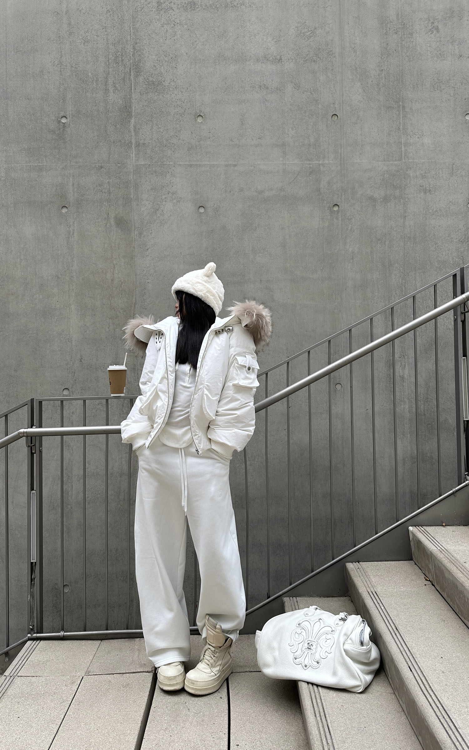 WARDEN EDGE Wide-Leg Fleece Sweatpants