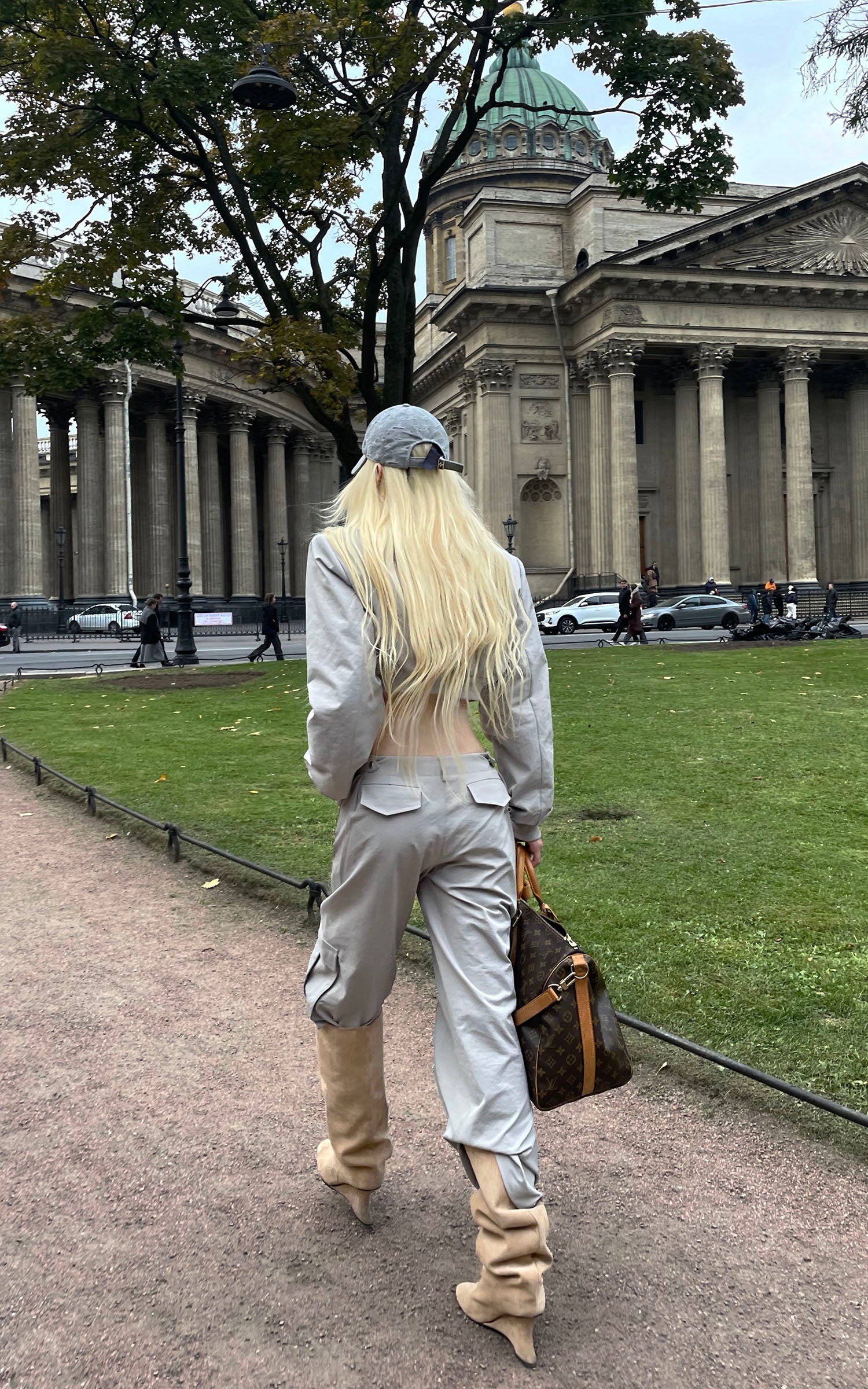 Rase le sol ユーティリティジャケットとワイドレッグカーゴパンツセット