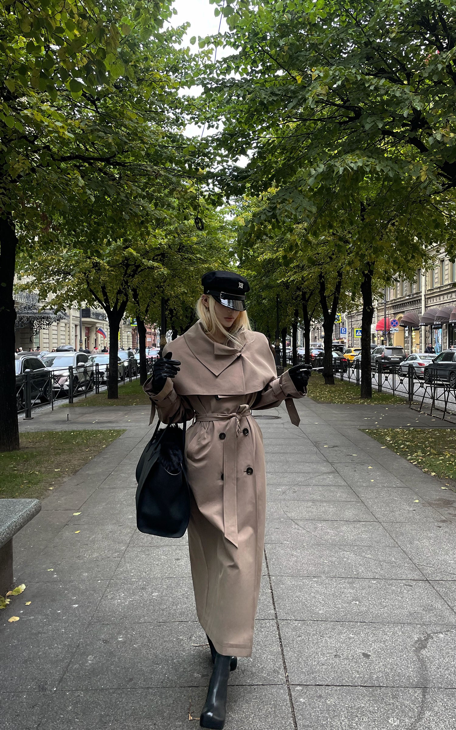 Rase le sol ドレープケープトレンチコート