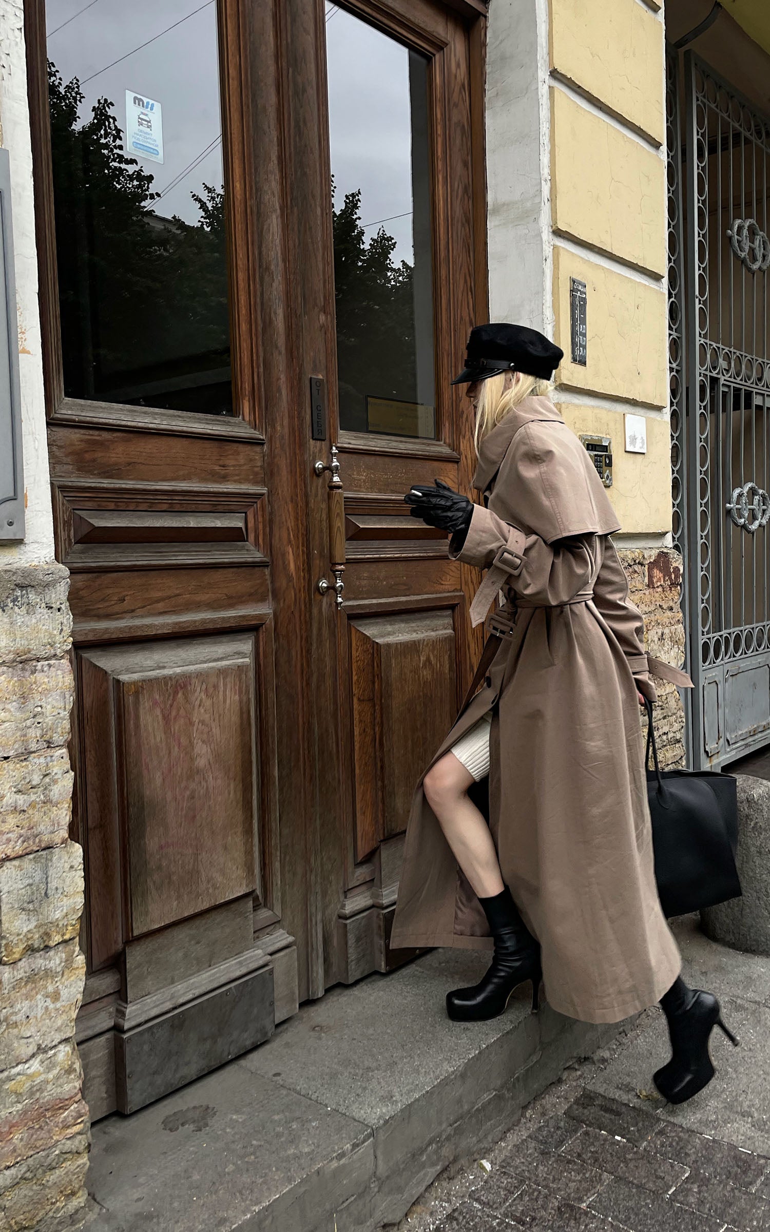 Rase le sol ドレープケープトレンチコート