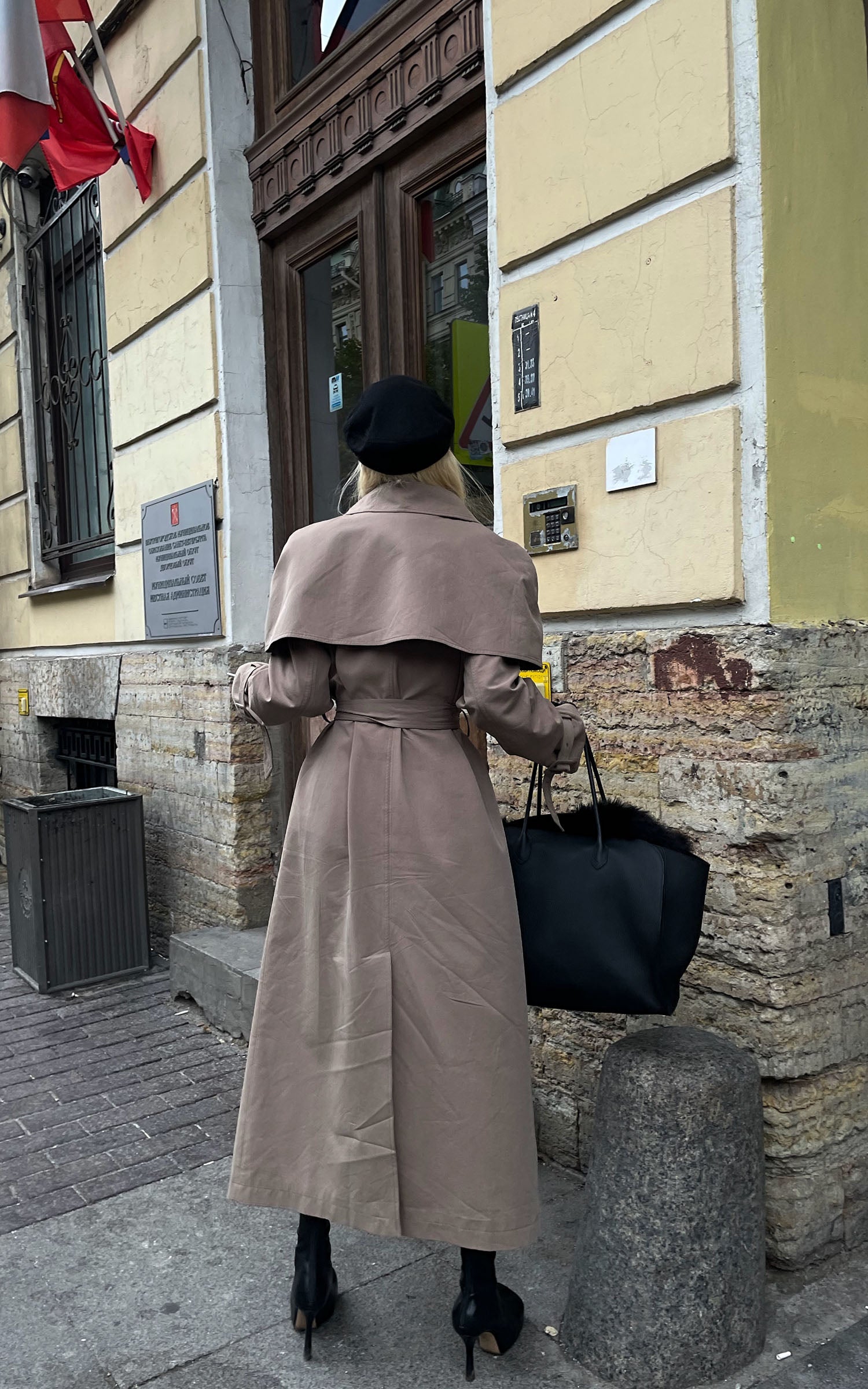 Rase le sol ドレープケープトレンチコート