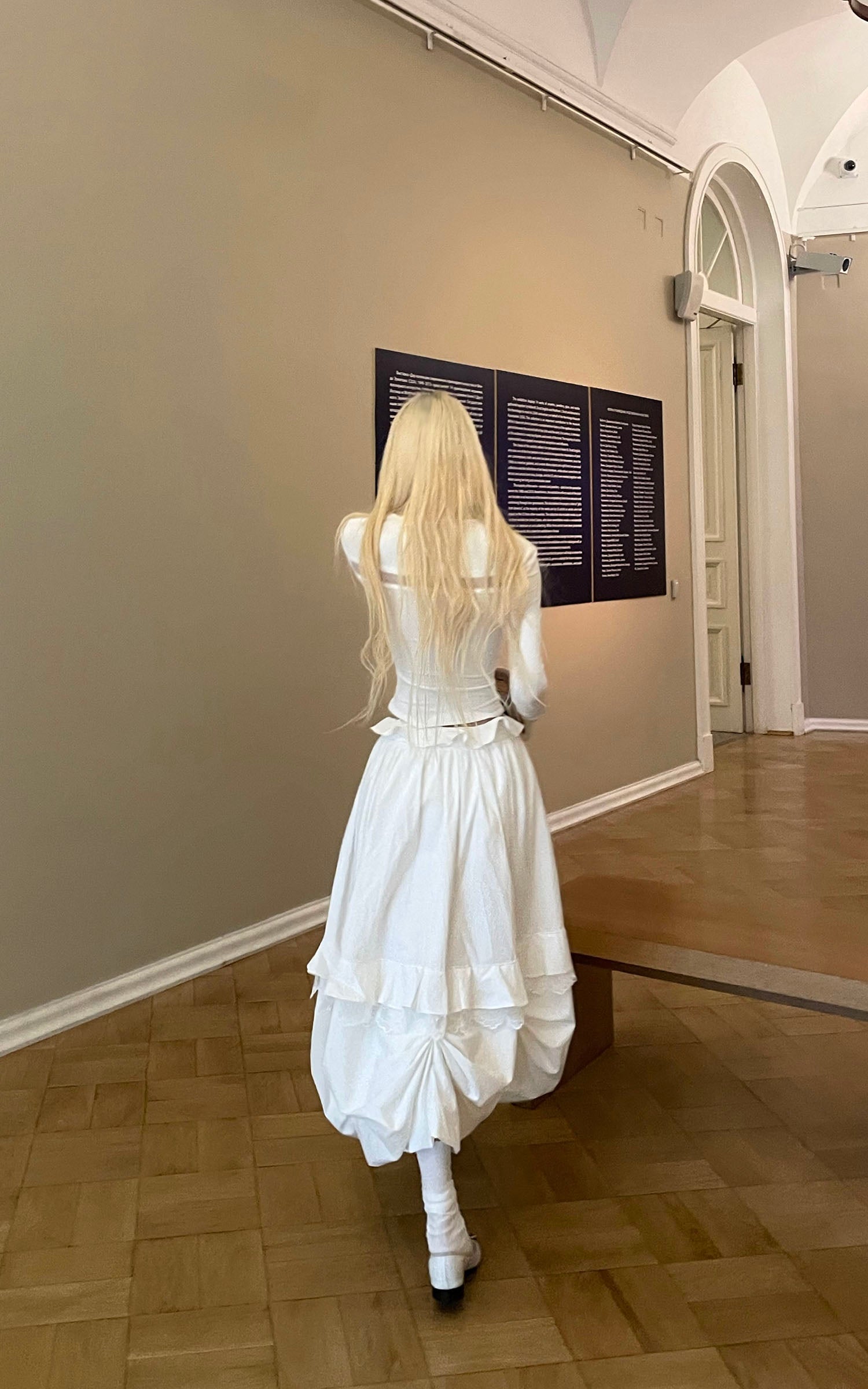 Rase le sol レースパネルコルセットトップ