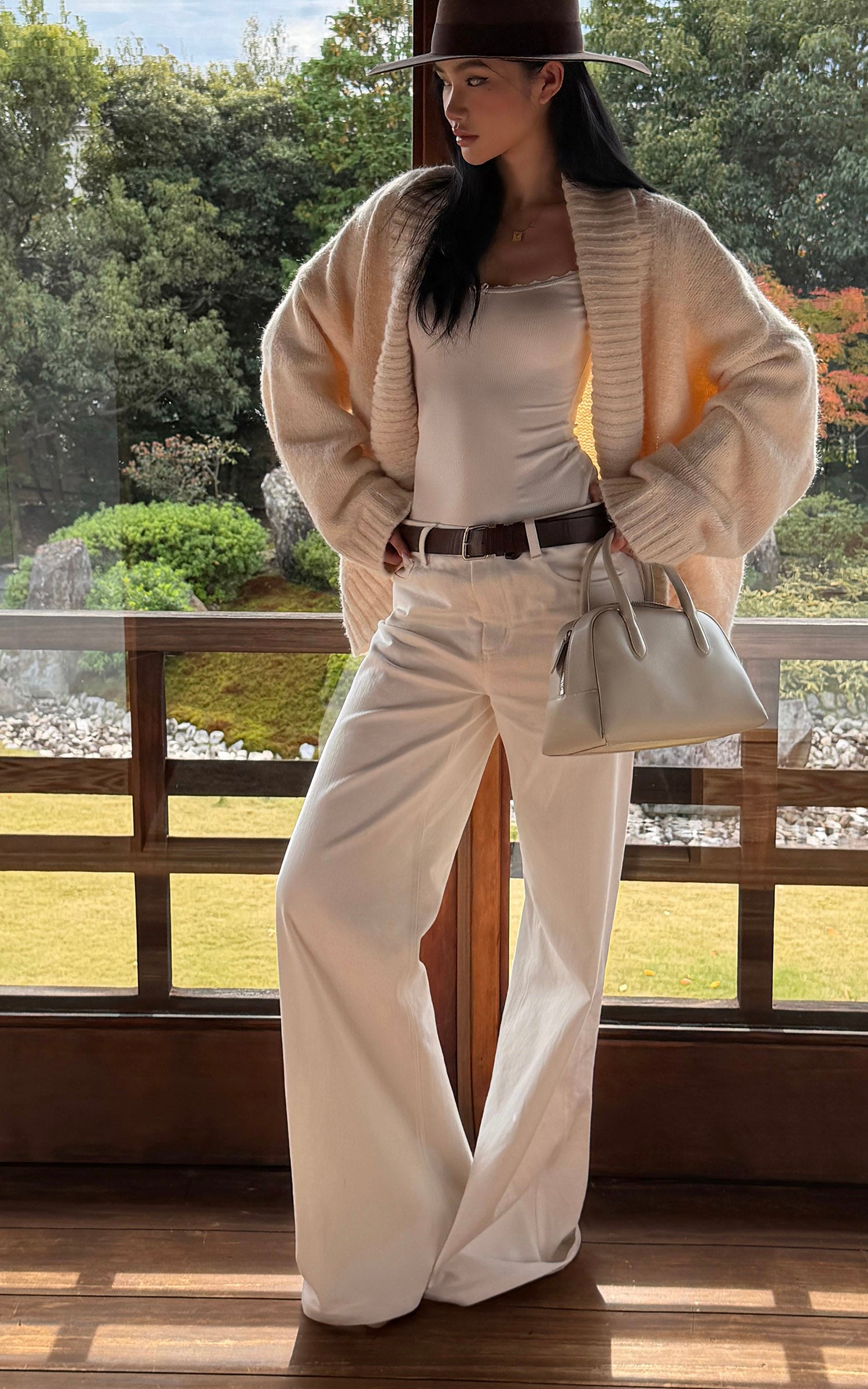 ROVENTE Soft Knit Draped Cardigan