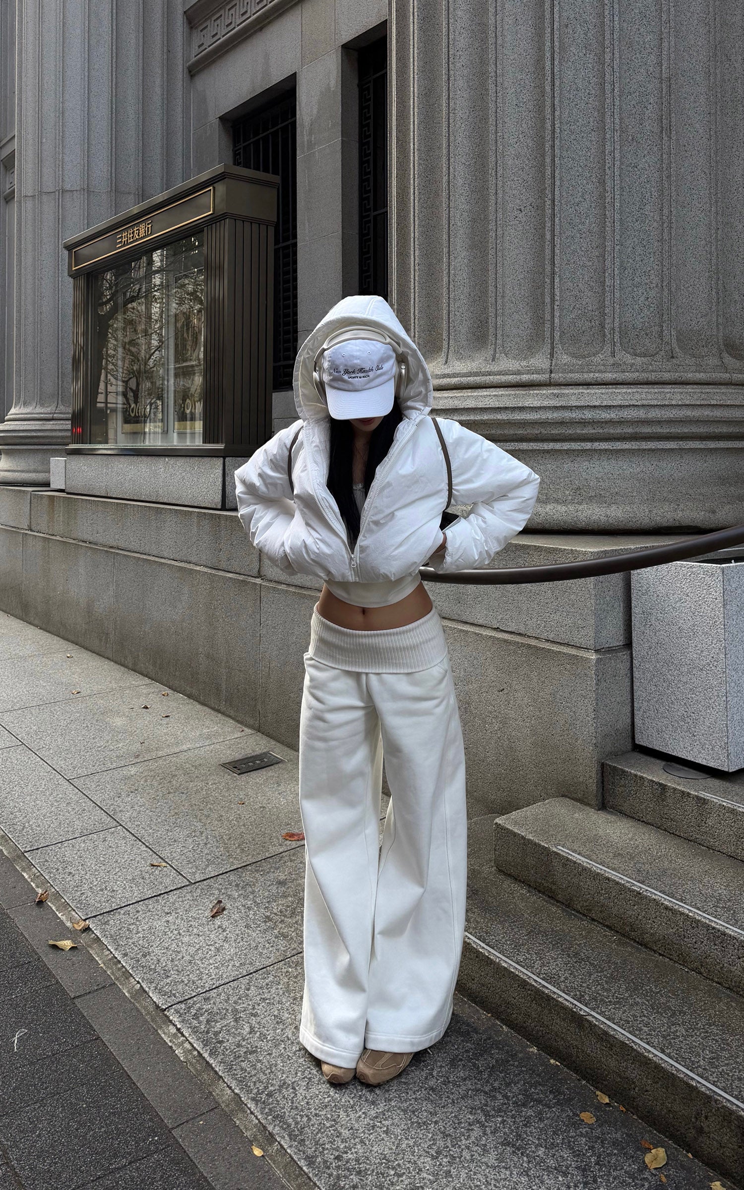 ROVENTE ハイライズワイドレッグパンツ