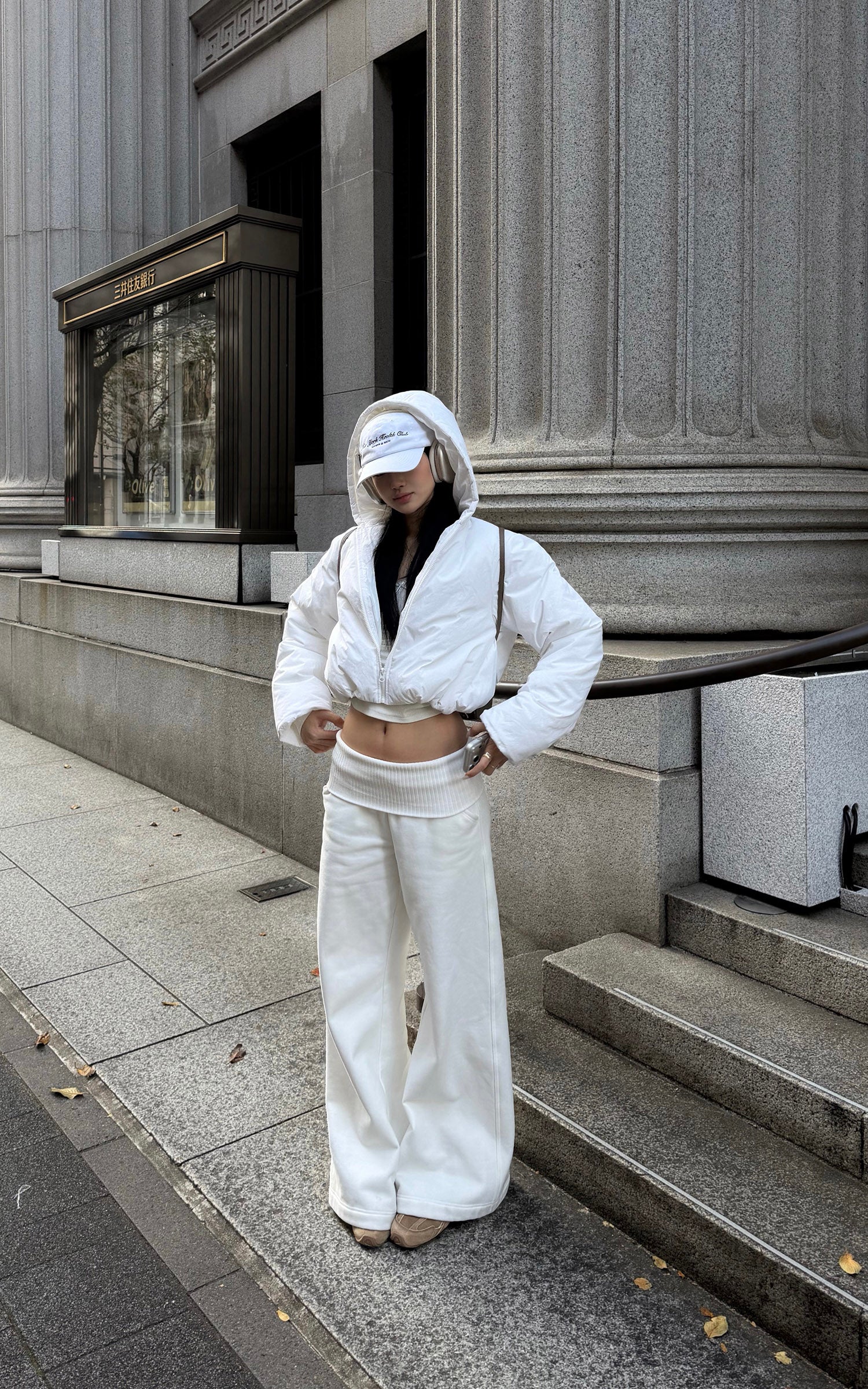 ROVENTE ハイライズワイドレッグパンツ